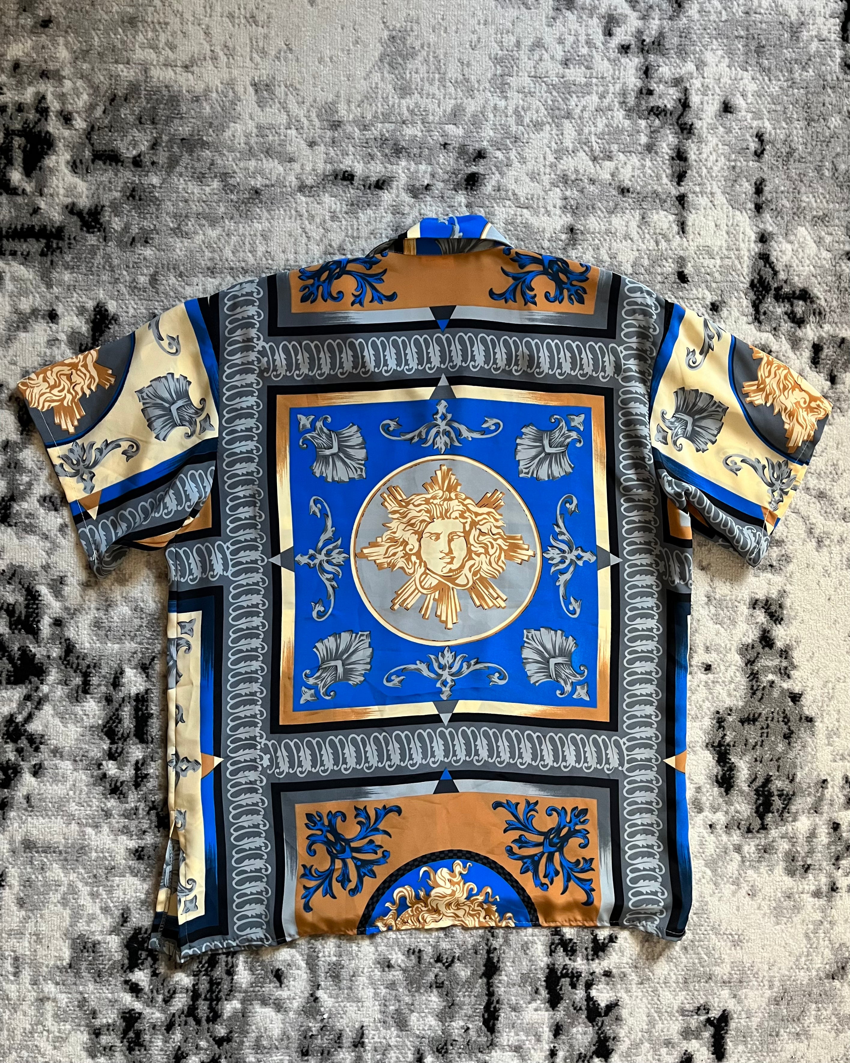 80年代 セリーヌ フランスロイヤルルネッサンス シャツ (L/XL)