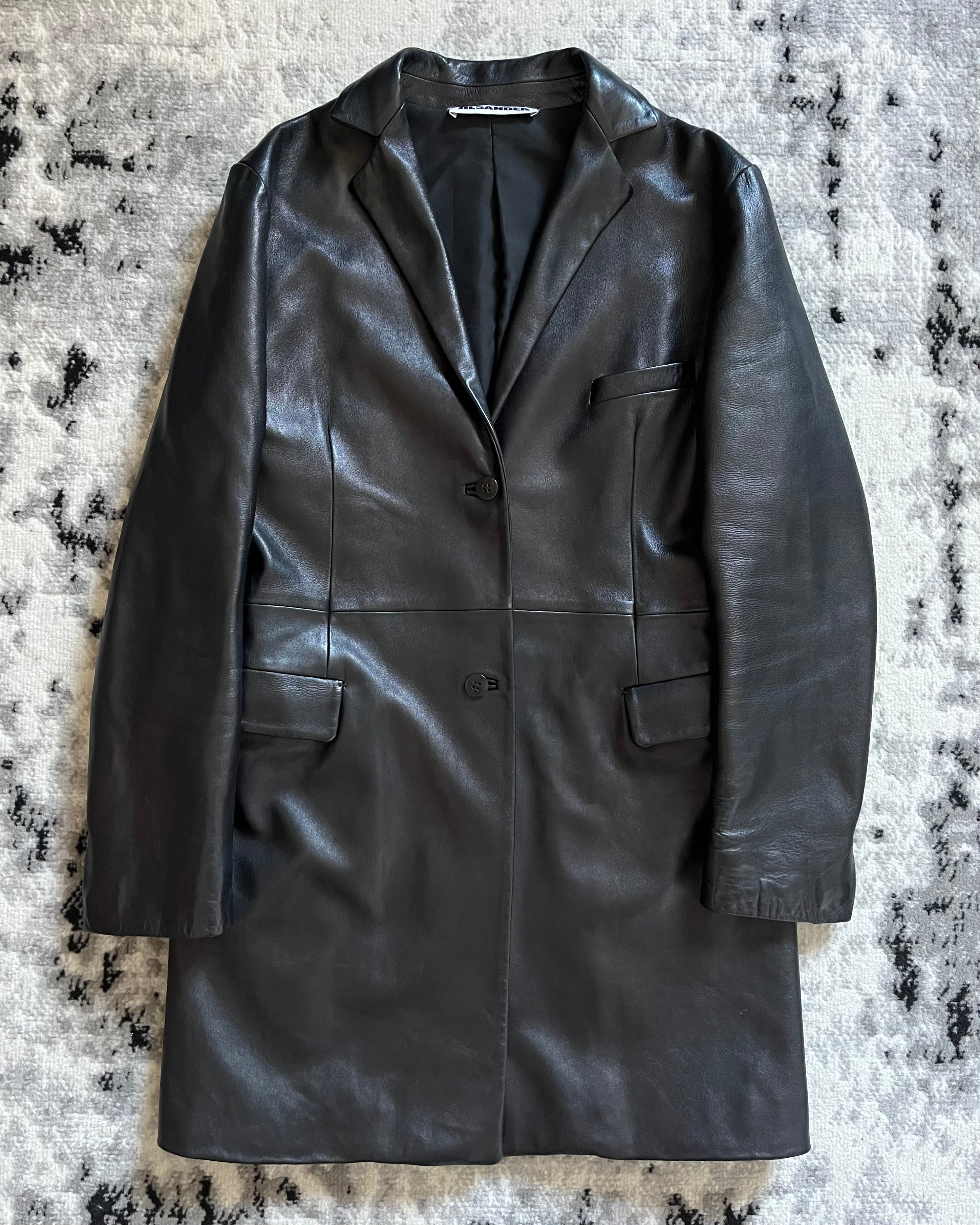 AW2016 Jil Sander Moderni Leather Mid Trench (S)