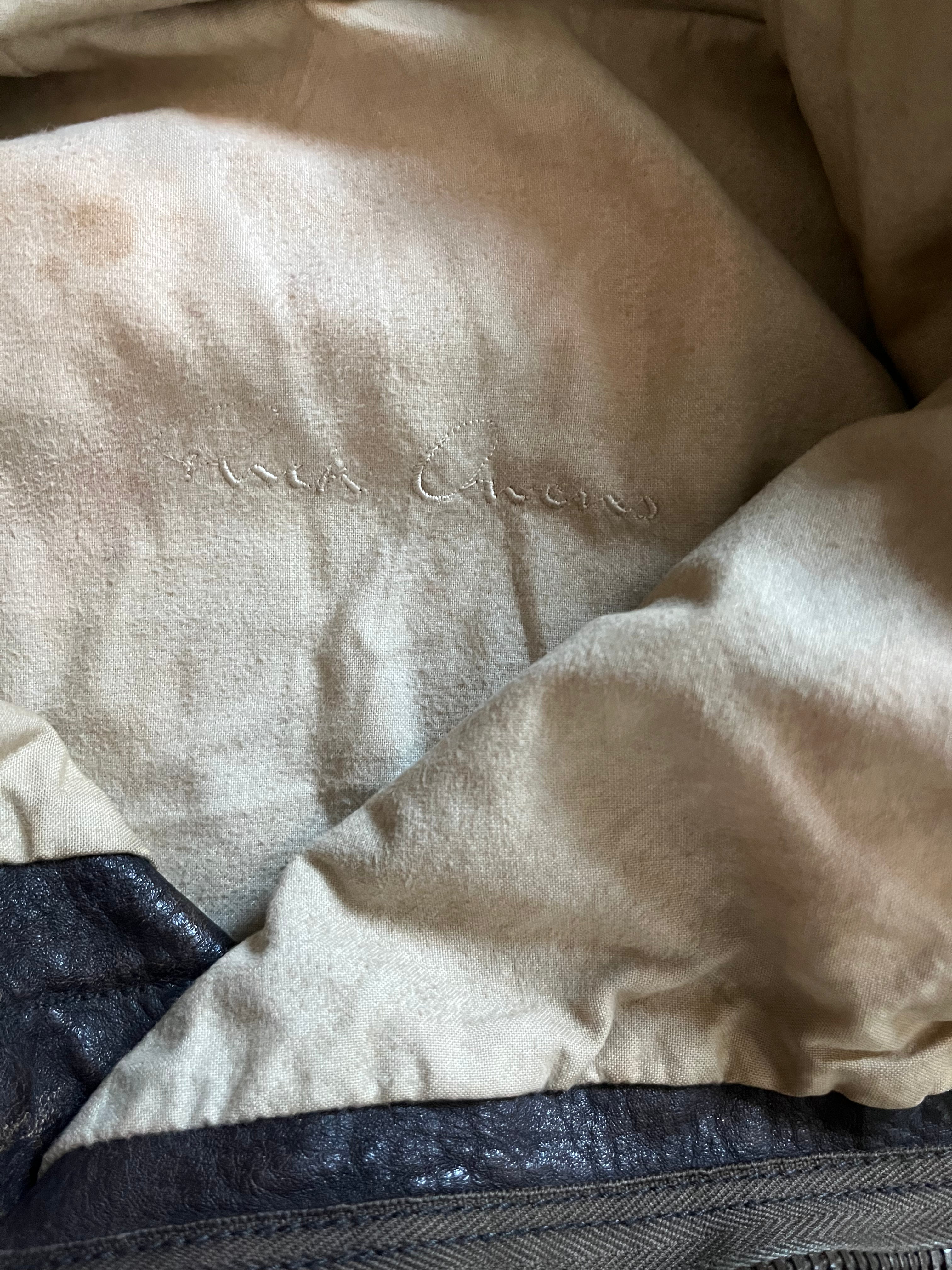 FW2010 Rick Owens Tumbled Stoned Leather Jacket (XS)