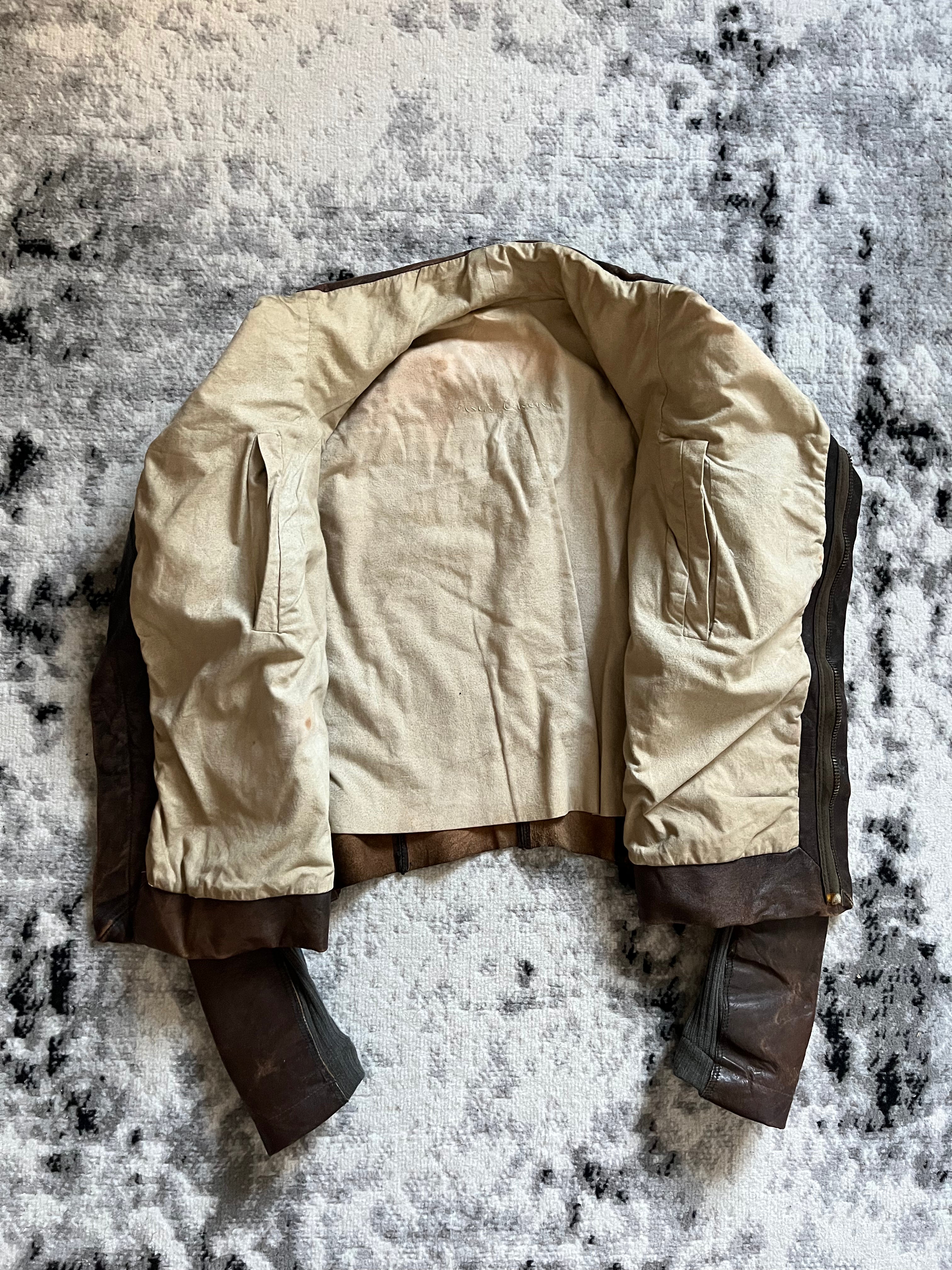 FW2010 Rick Owens Tumbled Stoned Leather Jacket (XS)