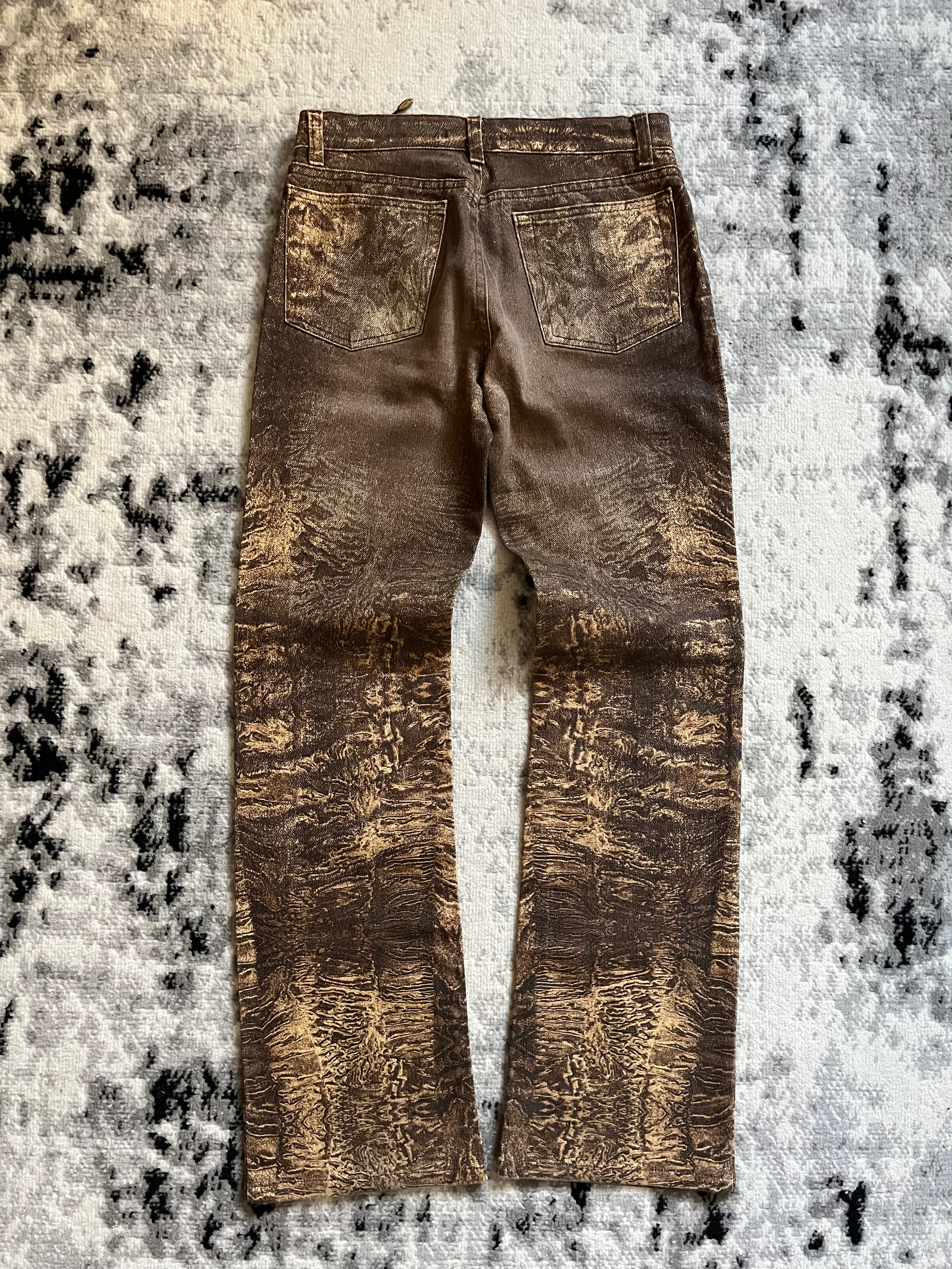 00s Cavalli アースタンブルブラウンパンツ (S)