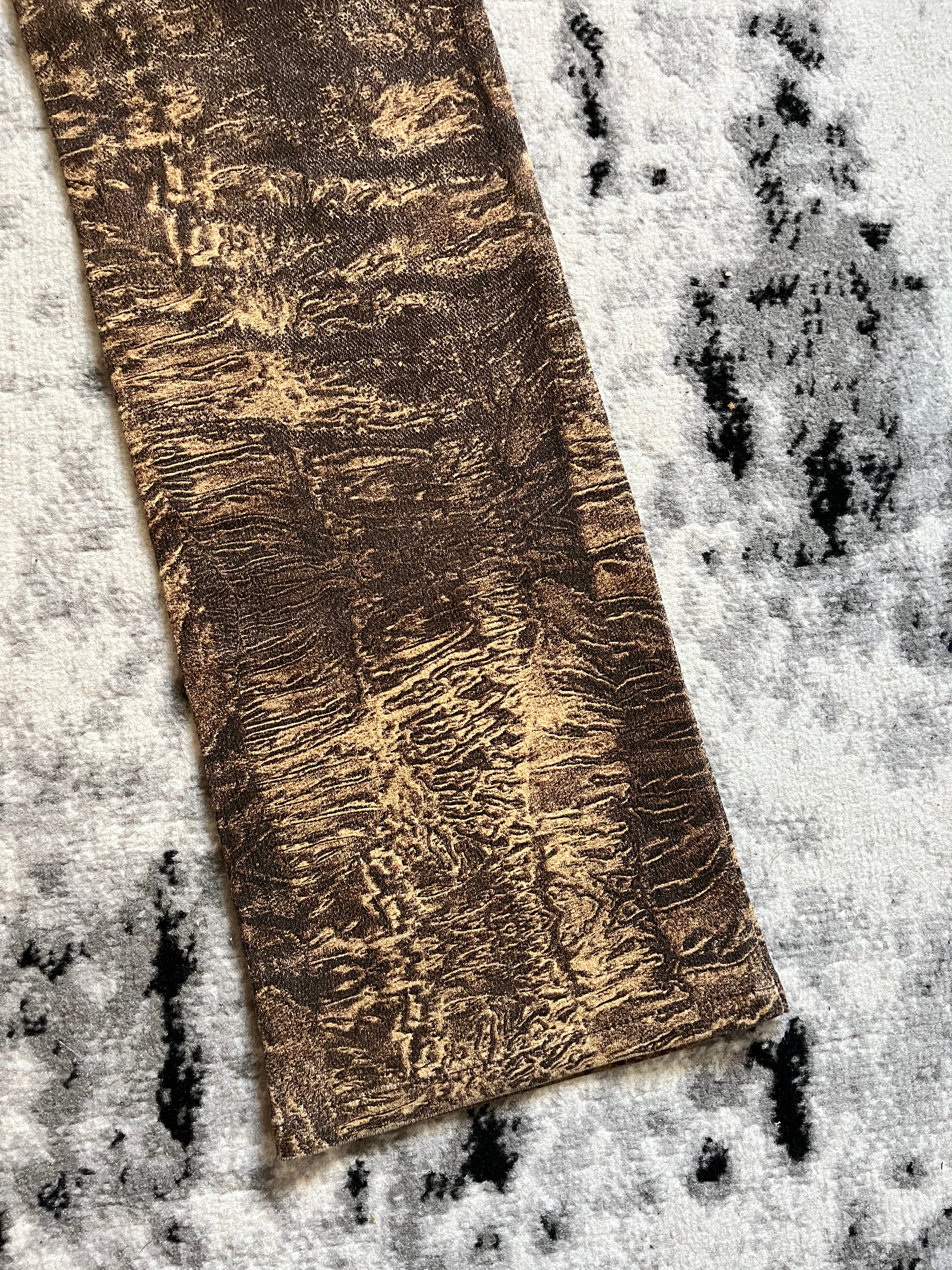 00s Cavalli アースタンブルブラウンパンツ (S)