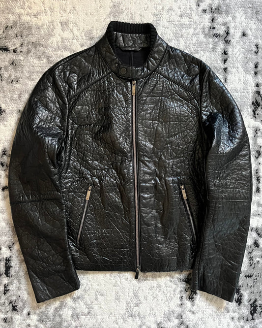 AW2013 Emporio Armani Fighter Urban Leather Jacket (M)