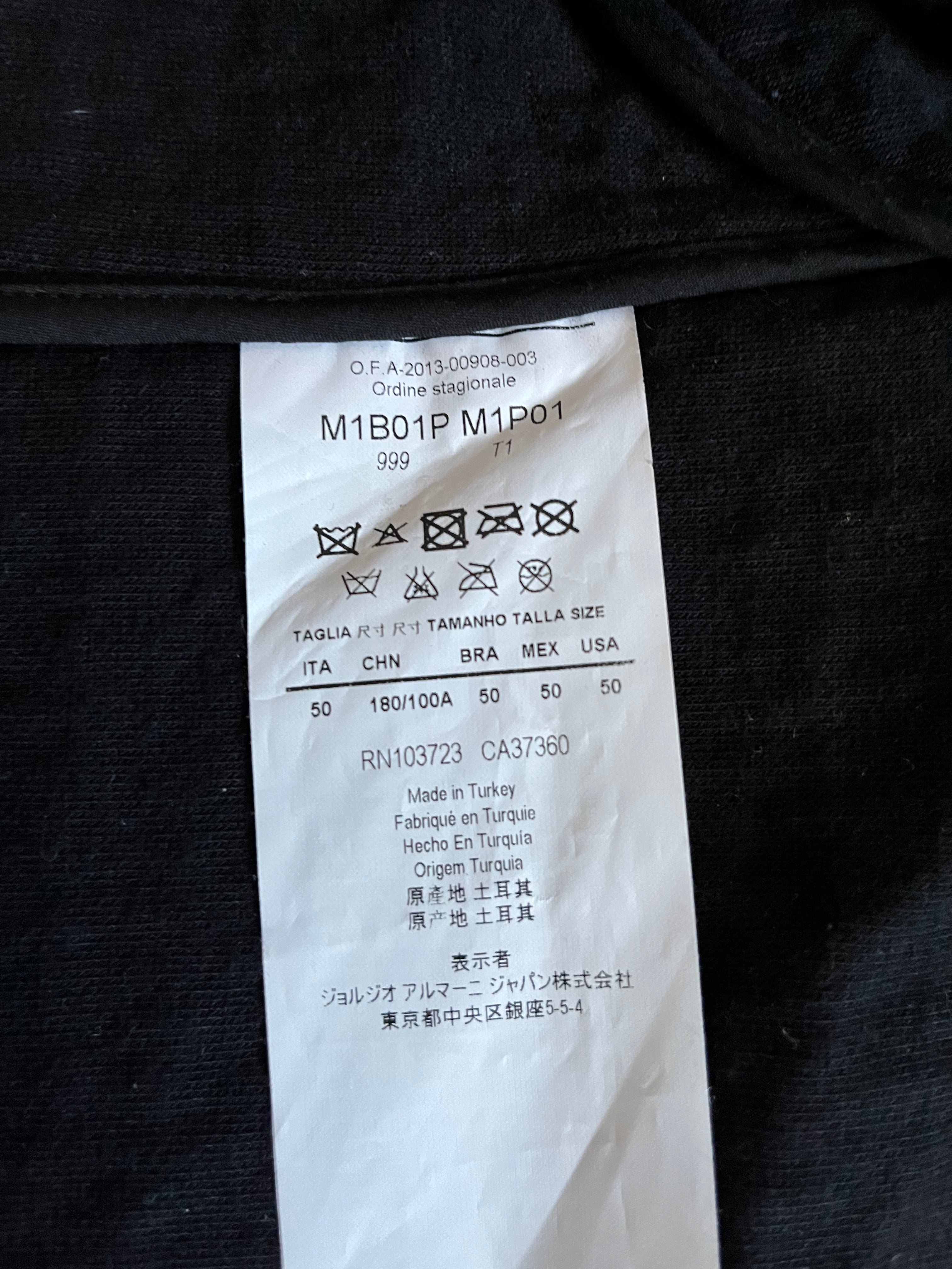AW2013 Emporio Armani Fighter Urban Leather Jacket