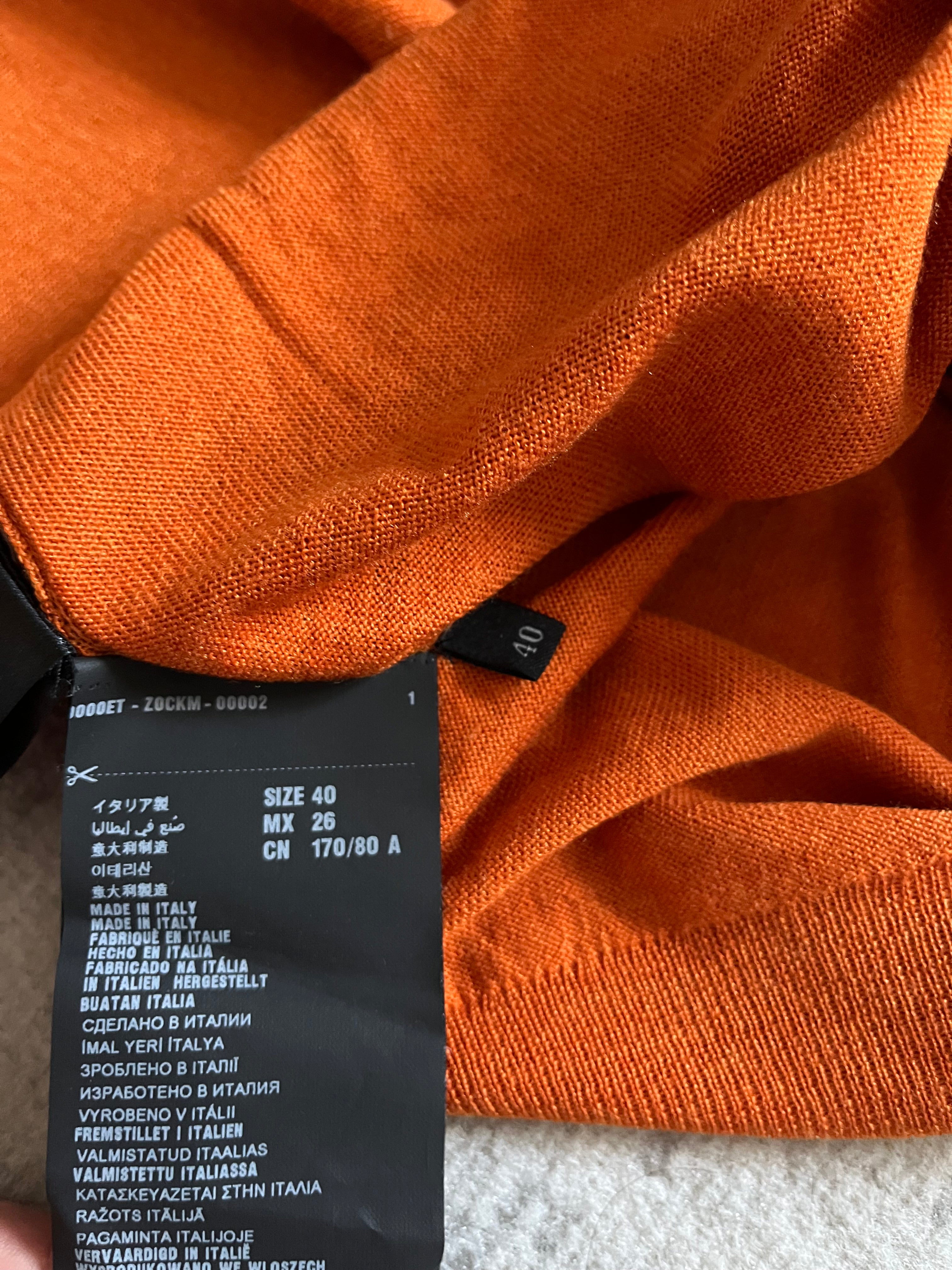 90s Prada Orange Bliss Cardigan (XS)