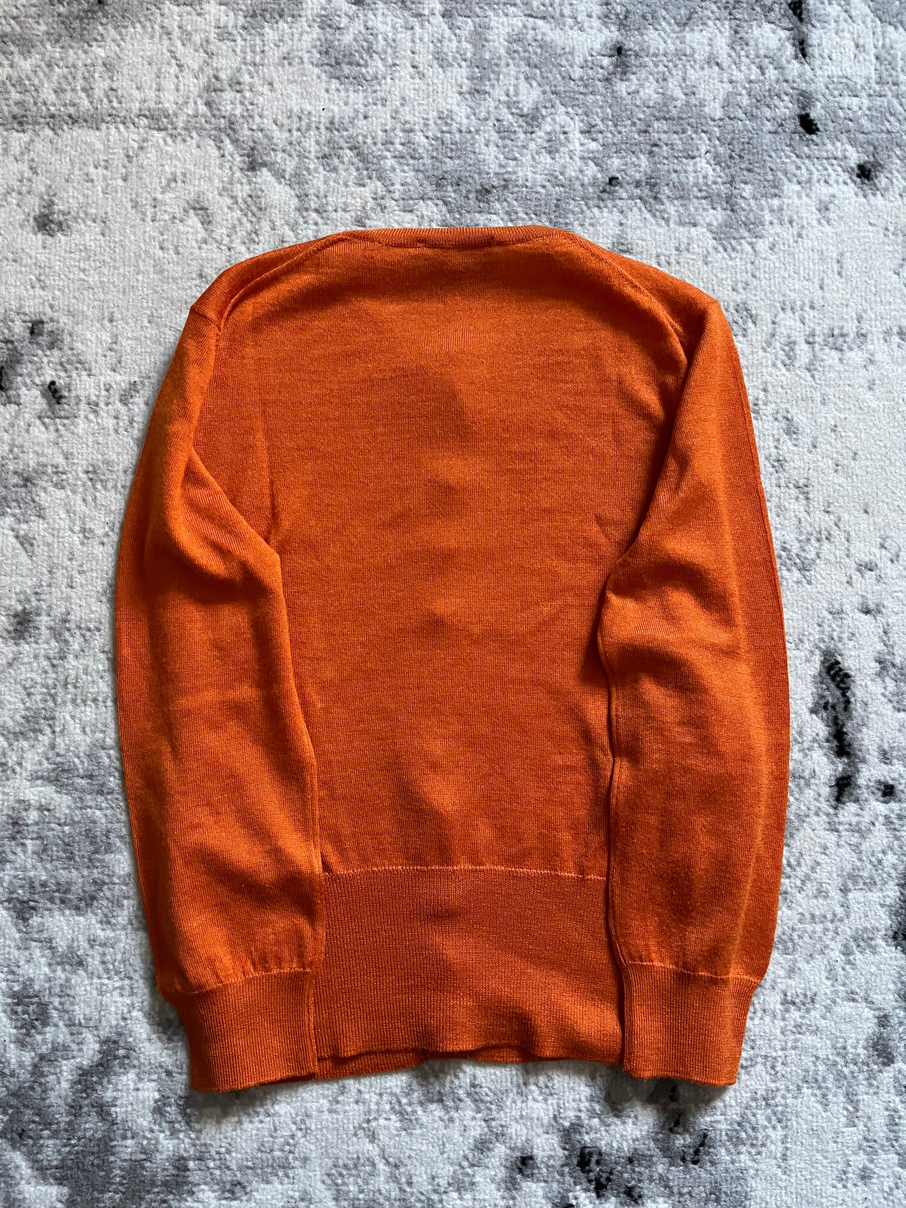 90s Prada Orange Bliss Cardigan (XS)
