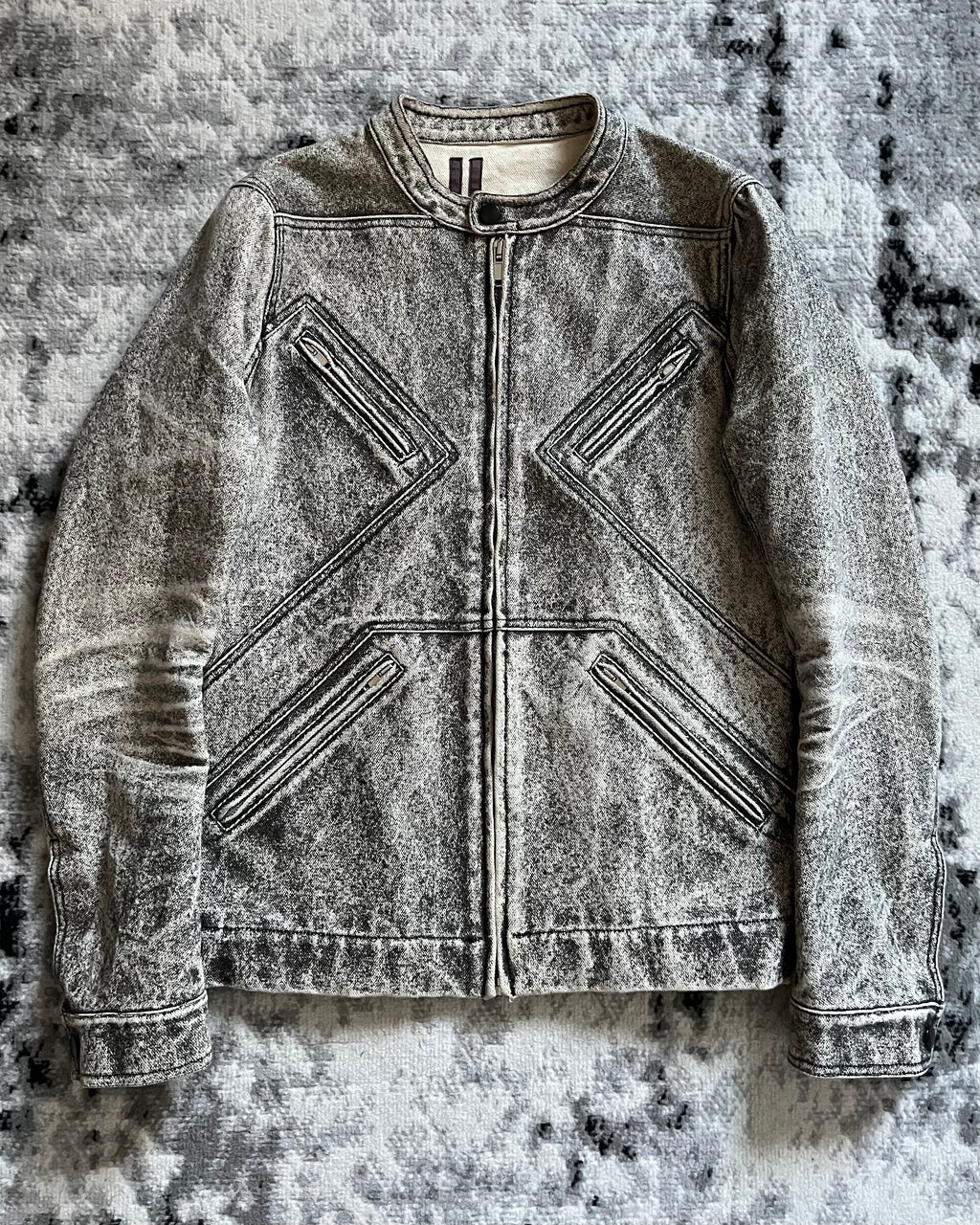 Rick Owens Sculpted Symmetry Eroded Stone Jacket (M)