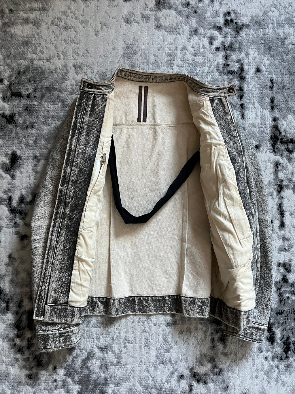 Rick Owens Sculpted Symmetry Eroded Stone Jacket (M)