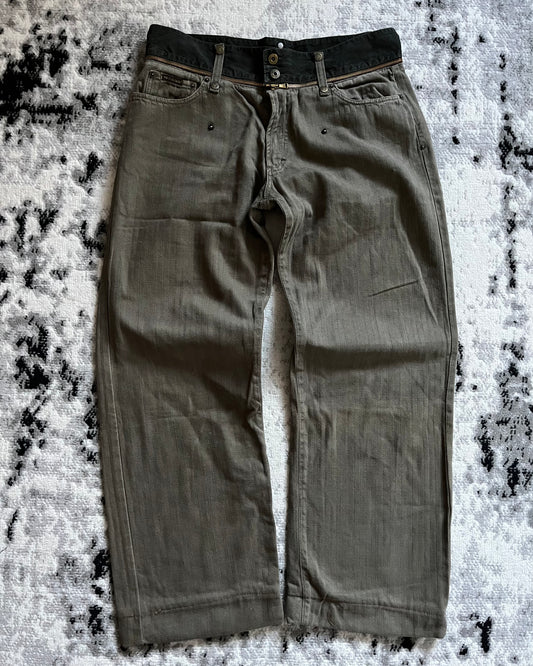 AW2003 Dolce &amp; Gabbana 可拆卸腰带长裤 (L/XL)