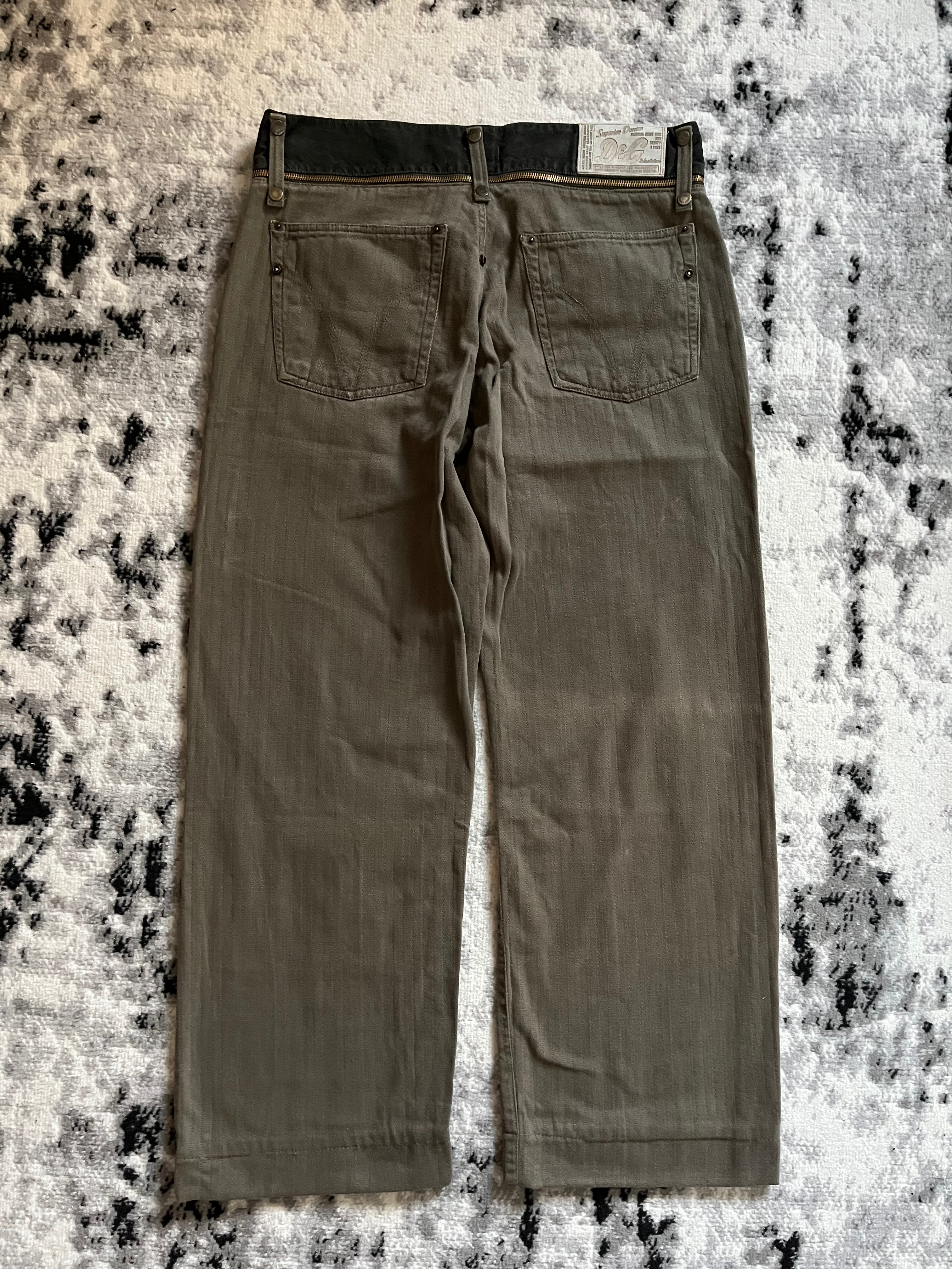 AW2003 Dolce & Gabbana Detachable Belt Pants (L/XL)