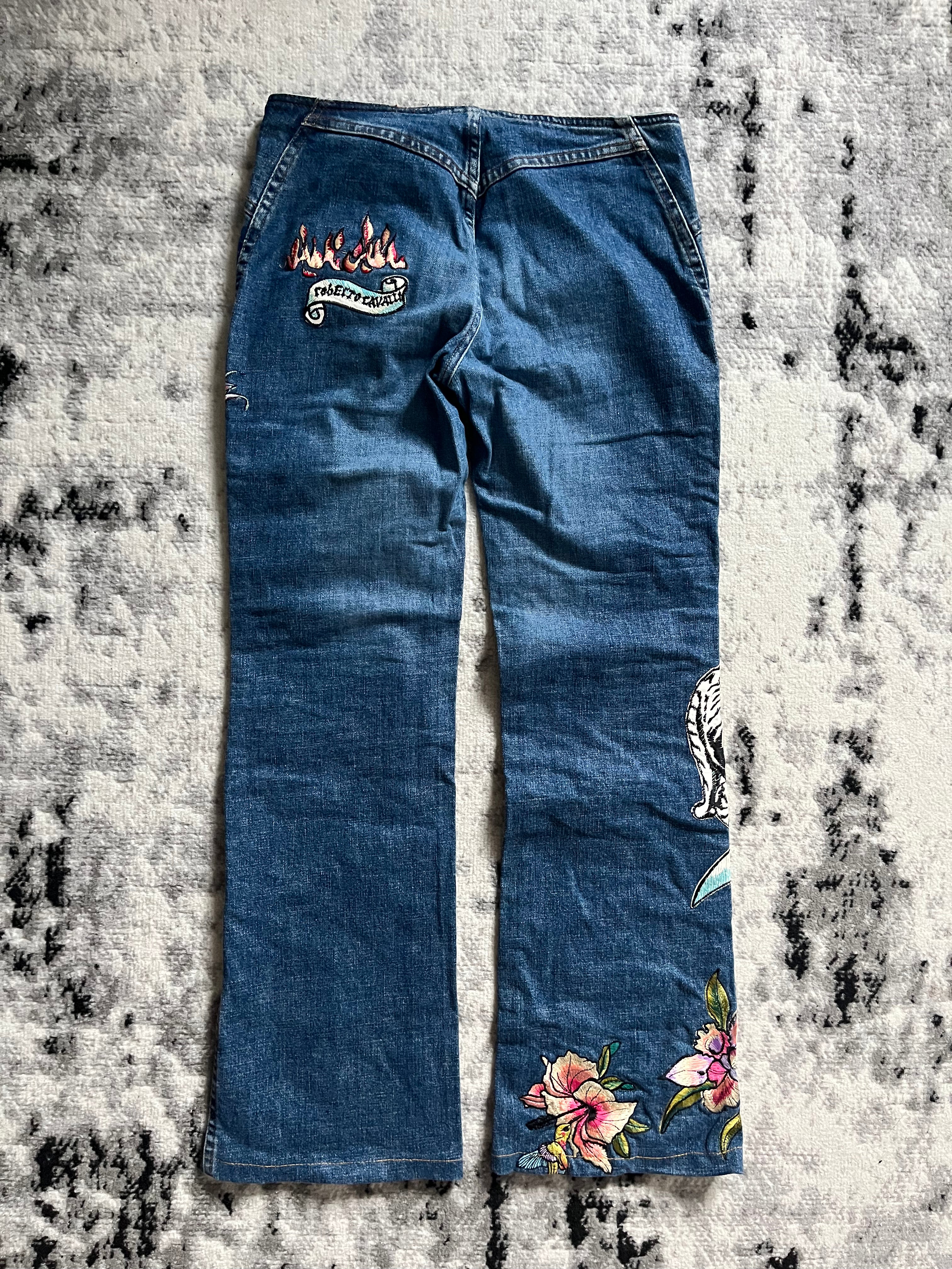 SS2003 ロベルト カヴァリ ワイルド ワールド ジーンズ (XS)