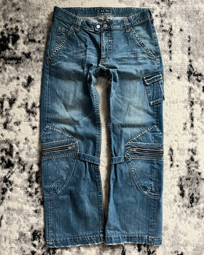 00s Armani Bondage Cargo Jeans (L)