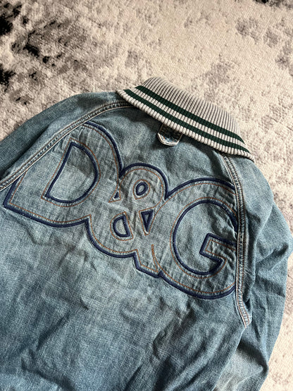 SS2005 Dolce & Gabbana Logo Denim Jacket (S)