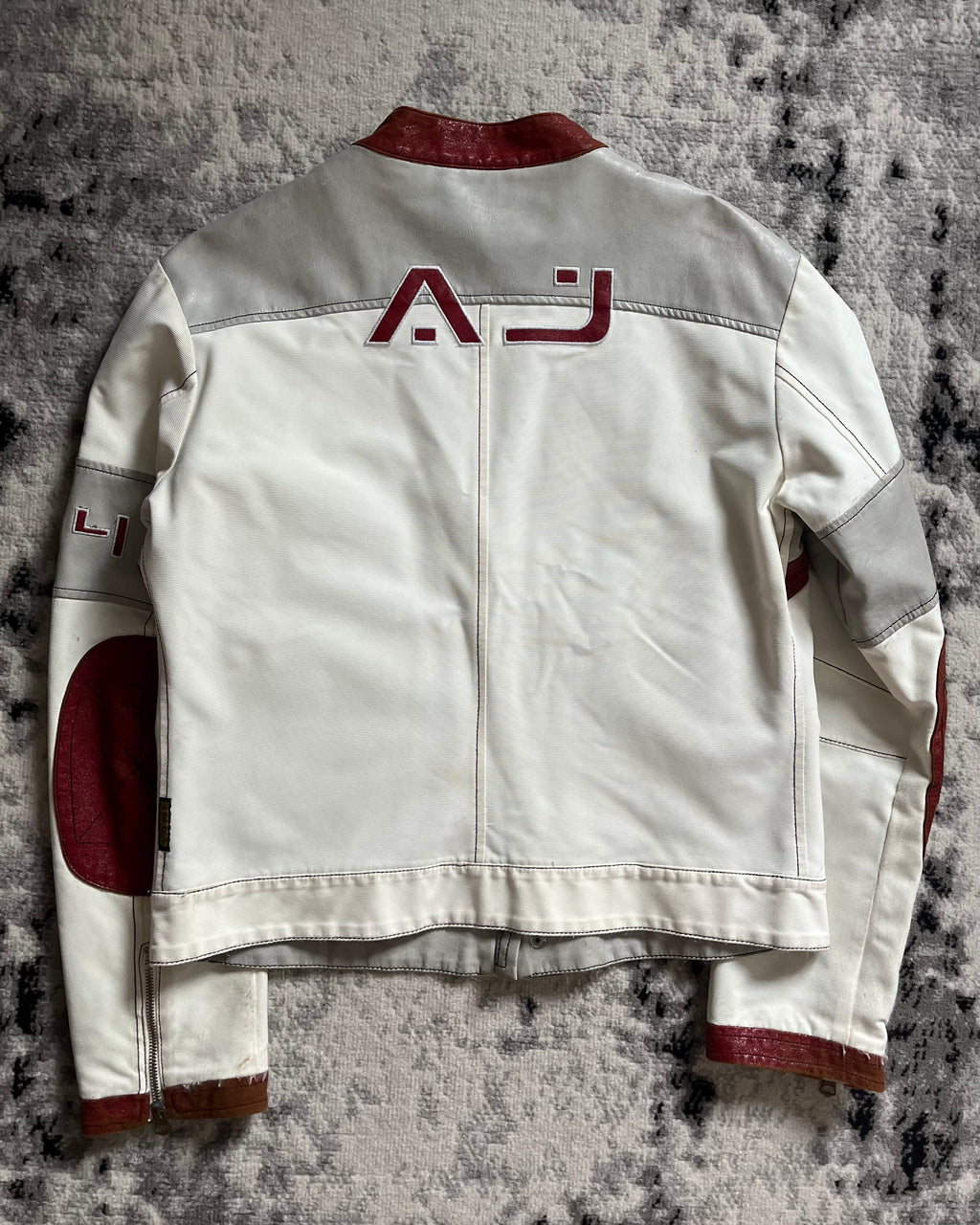 90年代 アルマーニ ヨーロピアン ライド バイカー レザー ジャケット (M)