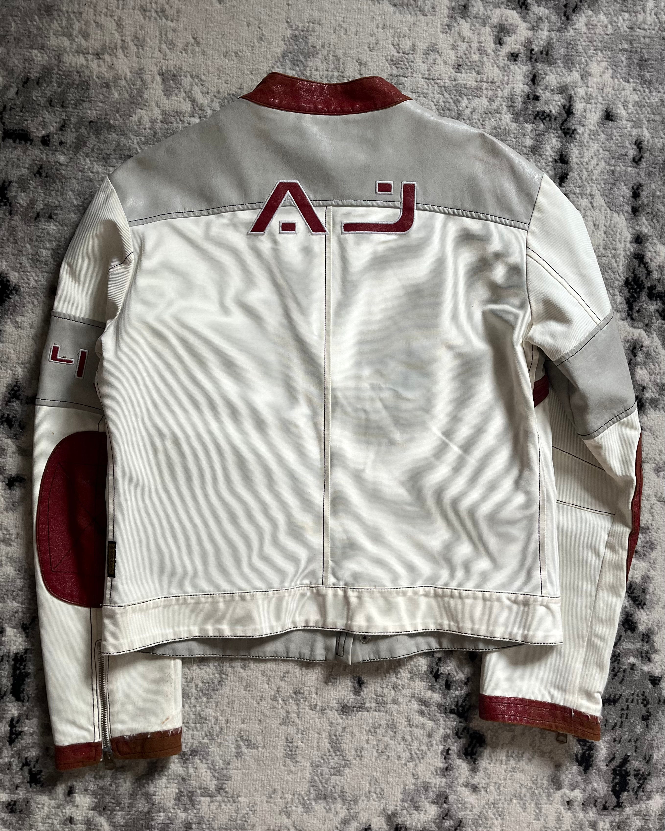 90年代 アルマーニ ヨーロピアン ライド バイカー レザー ジャケット (M)