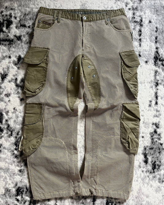 SS2004 Dolce & Gabbana Parachute Military Olive Cargo Pants (L)