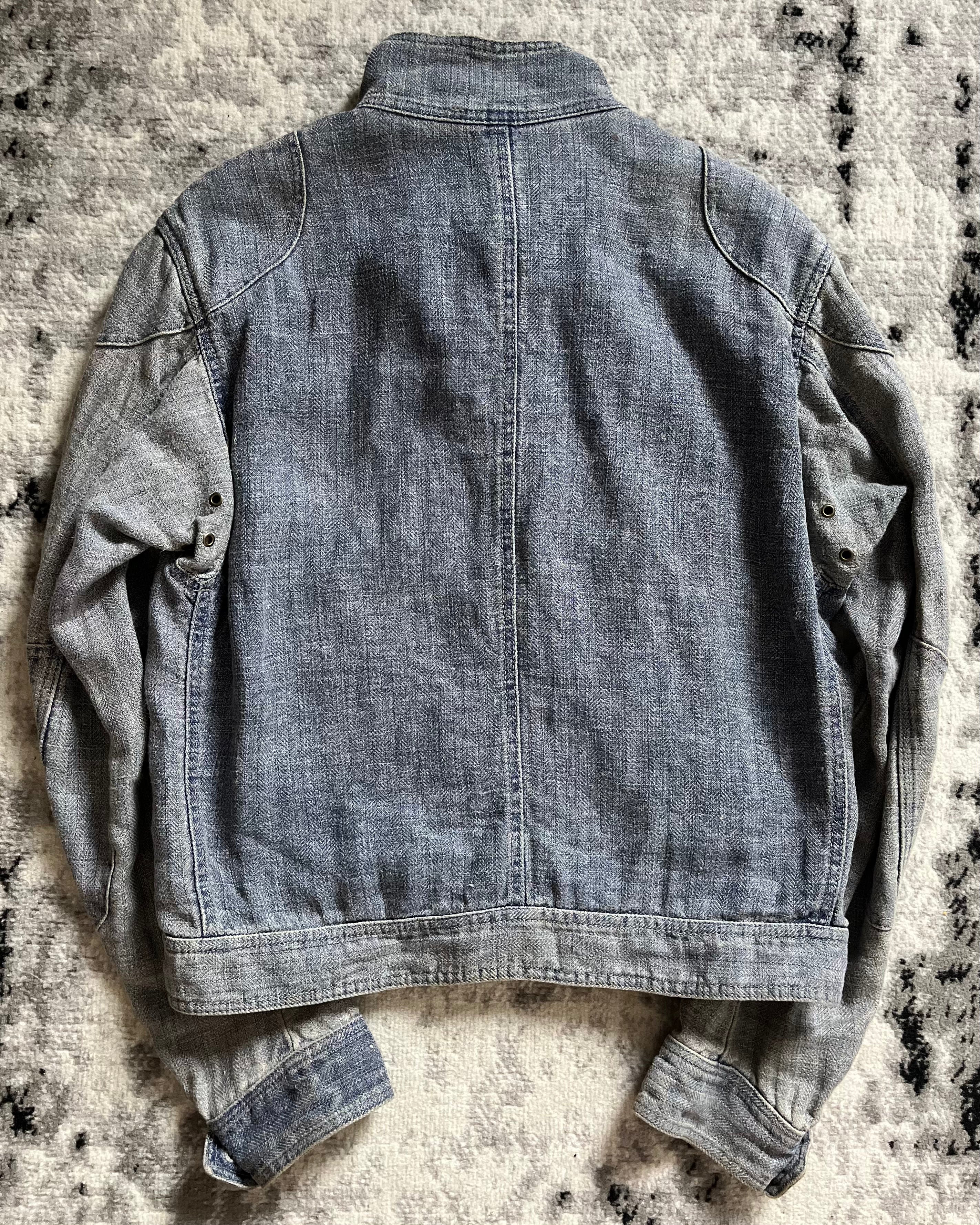 AW2003 Roberto Cavalli Class Stonewashed Denim Jacket (M)