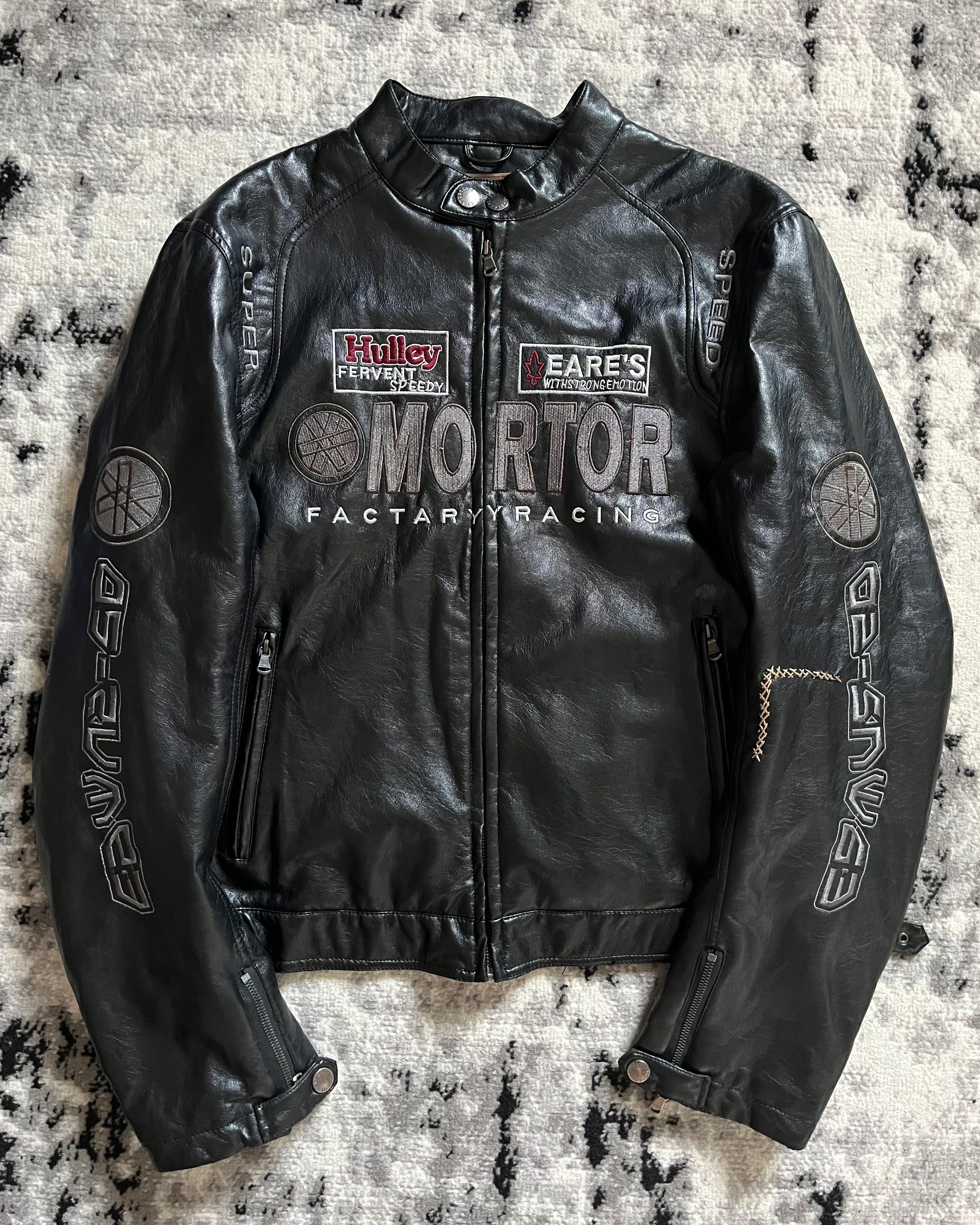 Stegol Mortor Biker Leather Jacket (L/XL)