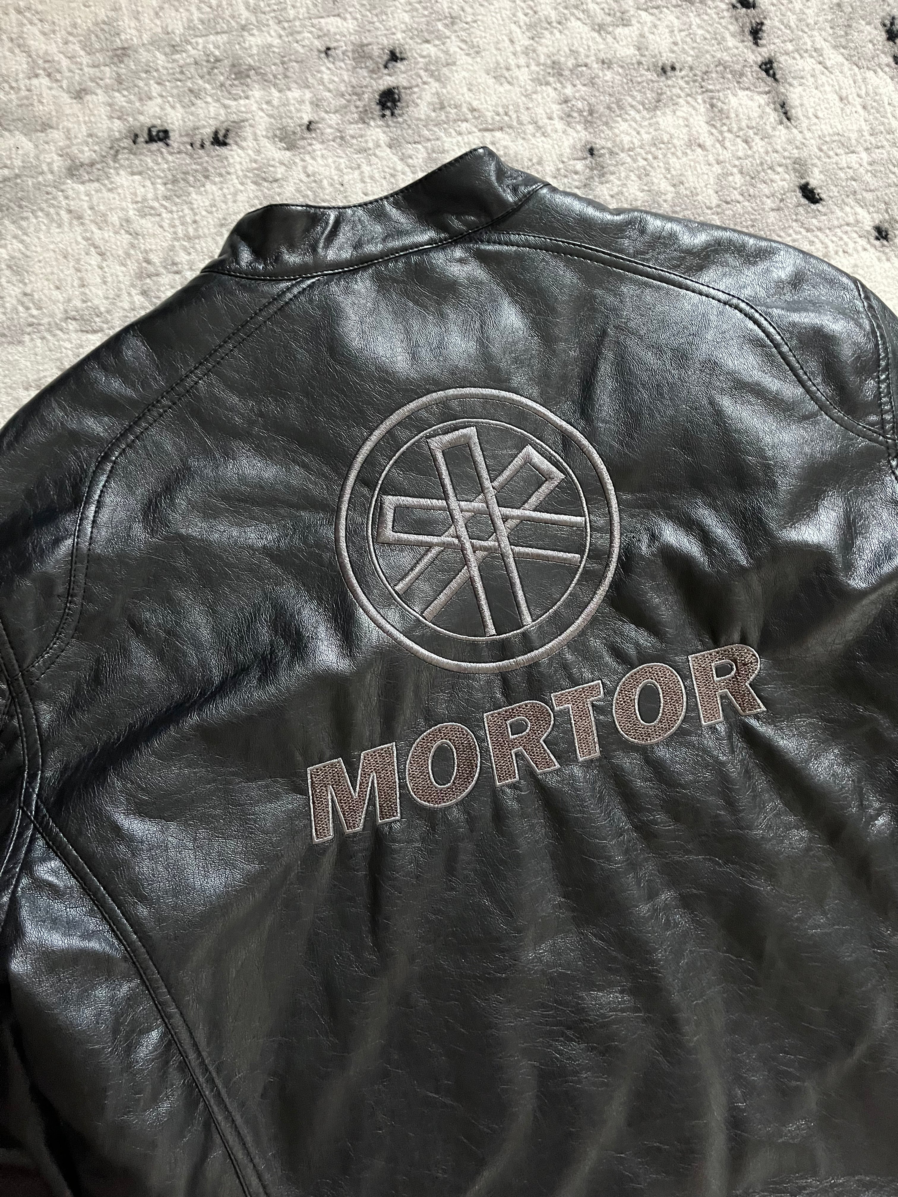 Stegol Mortor Biker Leather Jacket (L/XL)