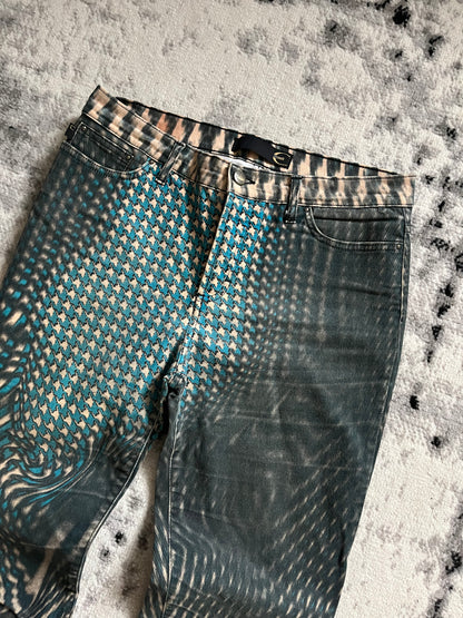 SS2001 Roberto Cavalli Psychedelic Ocean Pants (M)