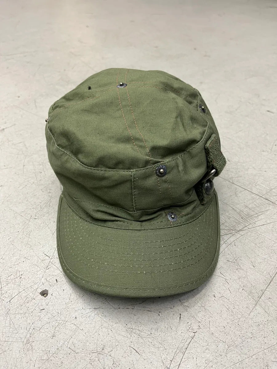 SS2006 Dolce & Gabbana Olive Military Logo Hat rMwmgIj 3
