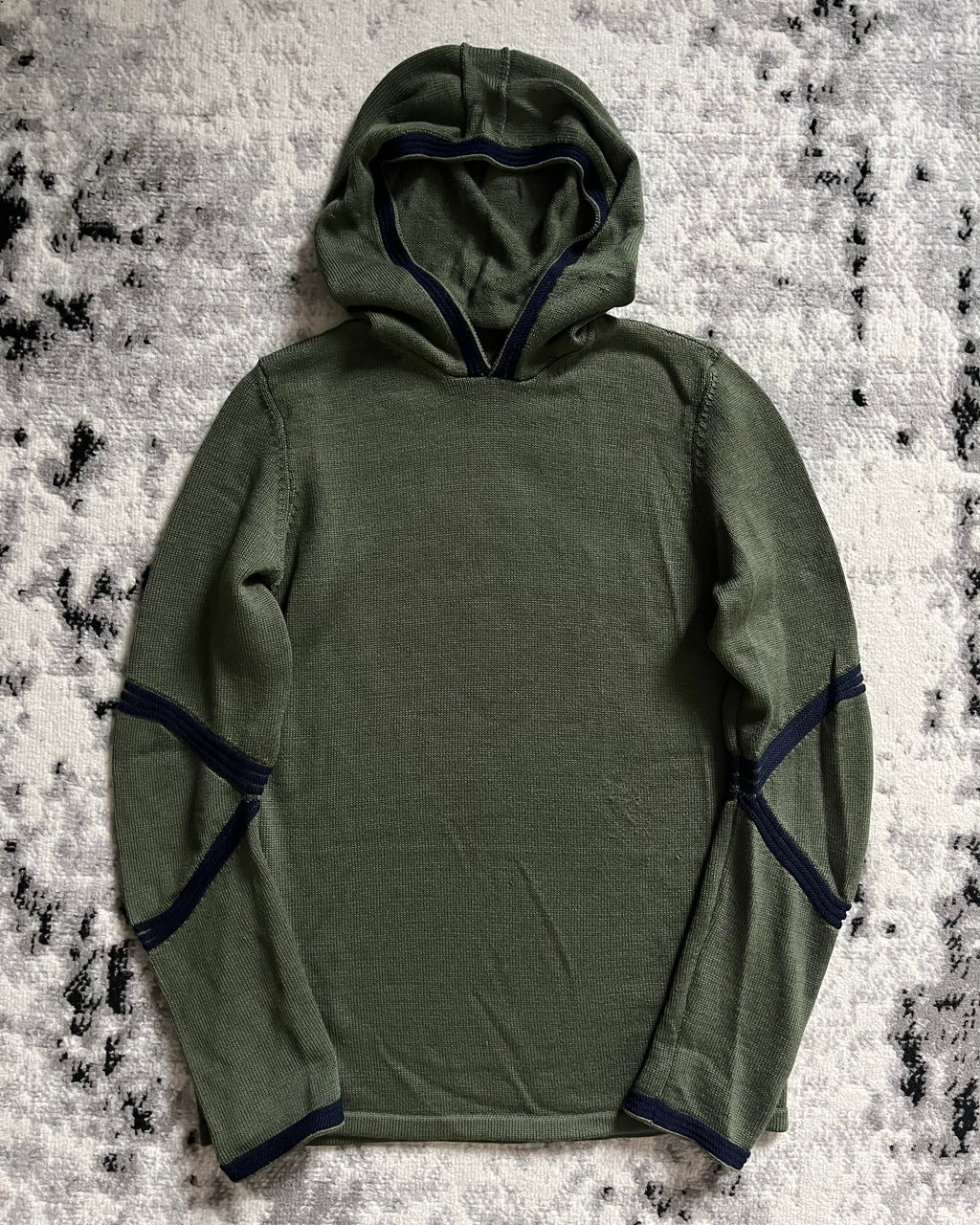 90s Armani Smooth Olive Hoodie (M/L)