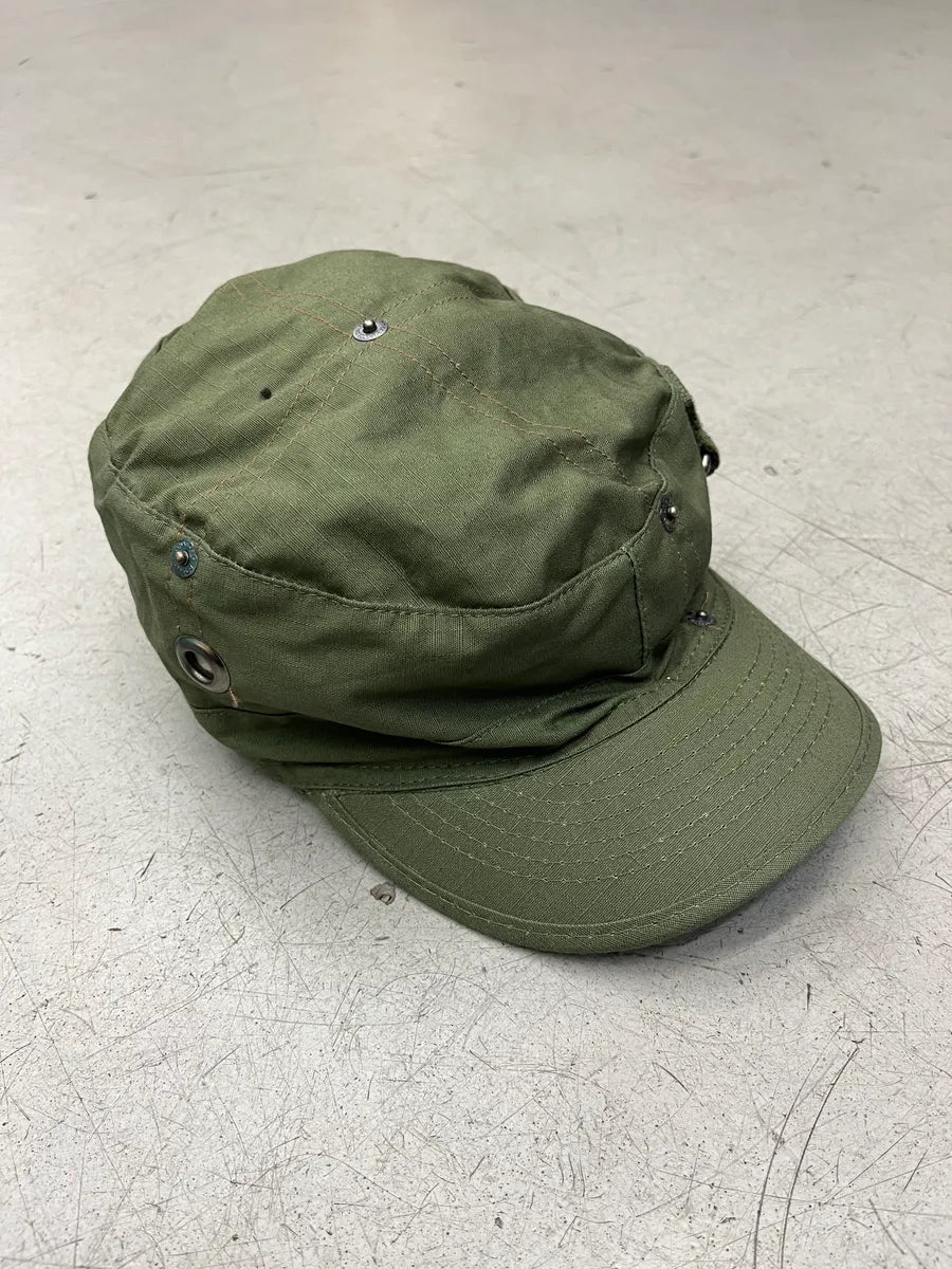 SS2006 Dolce & Gabbana Olive Military Logo Hat rMwmgIj 4