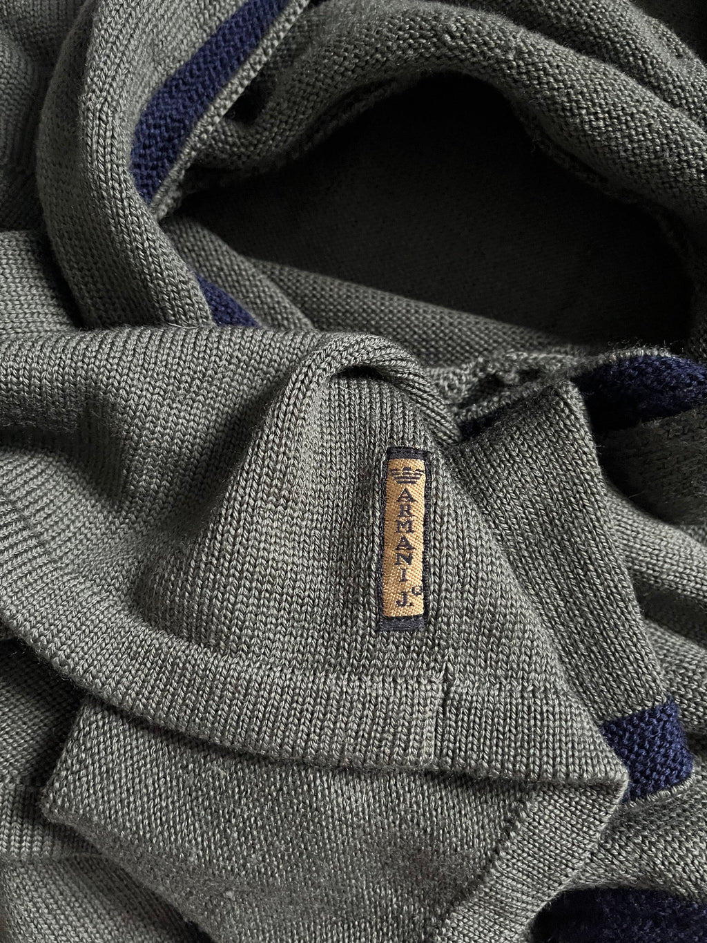 90s Armani Smooth Olive Hoodie (M/L)