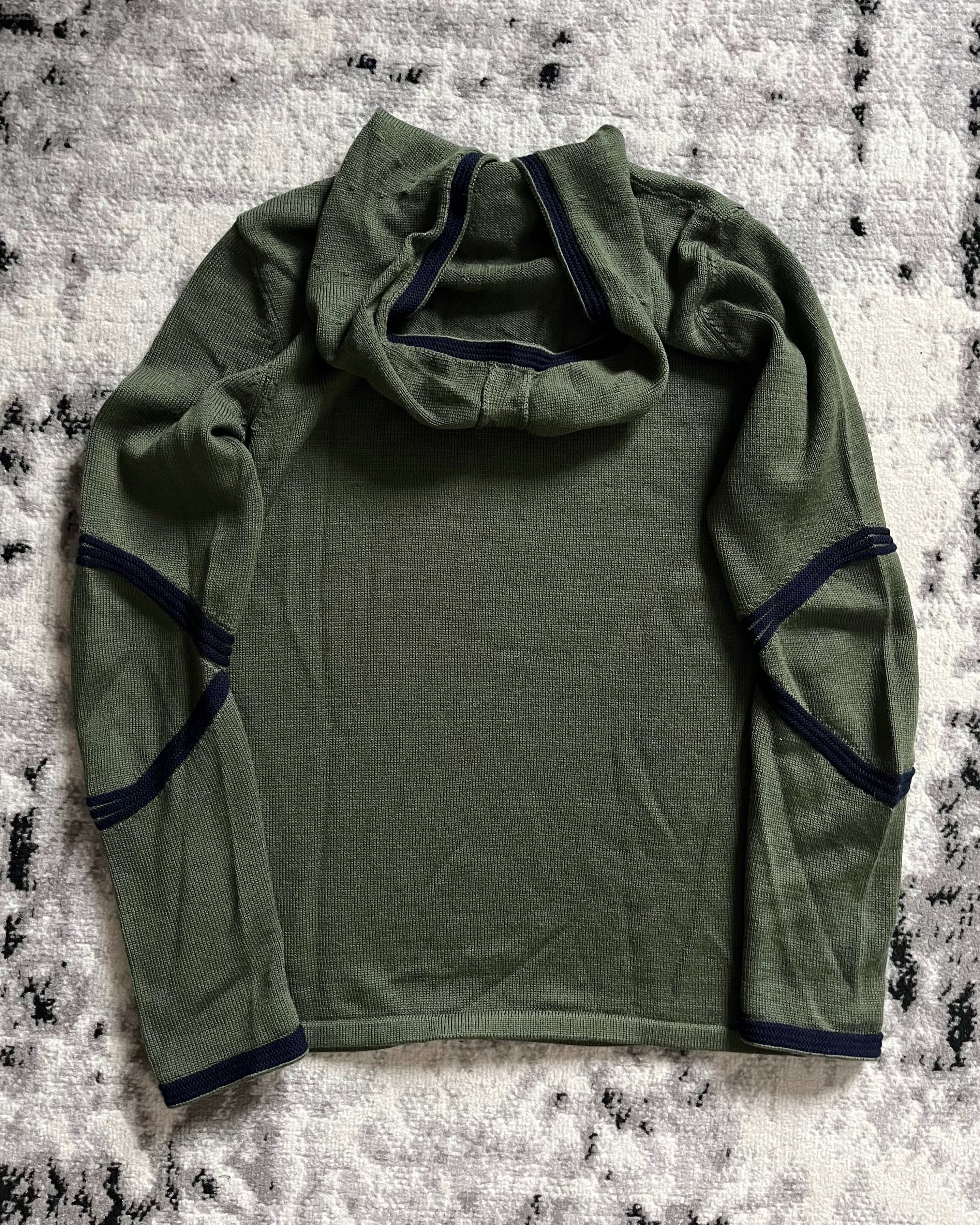 90s Armani Smooth Olive Hoodie (M/L)
