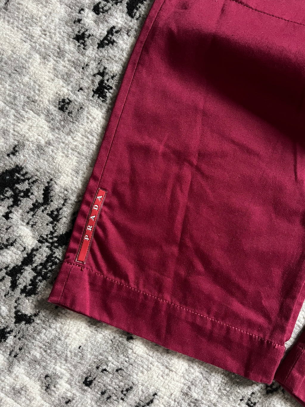 AW2003 Prada Linea Rossa Bordeaux Pants (XL)