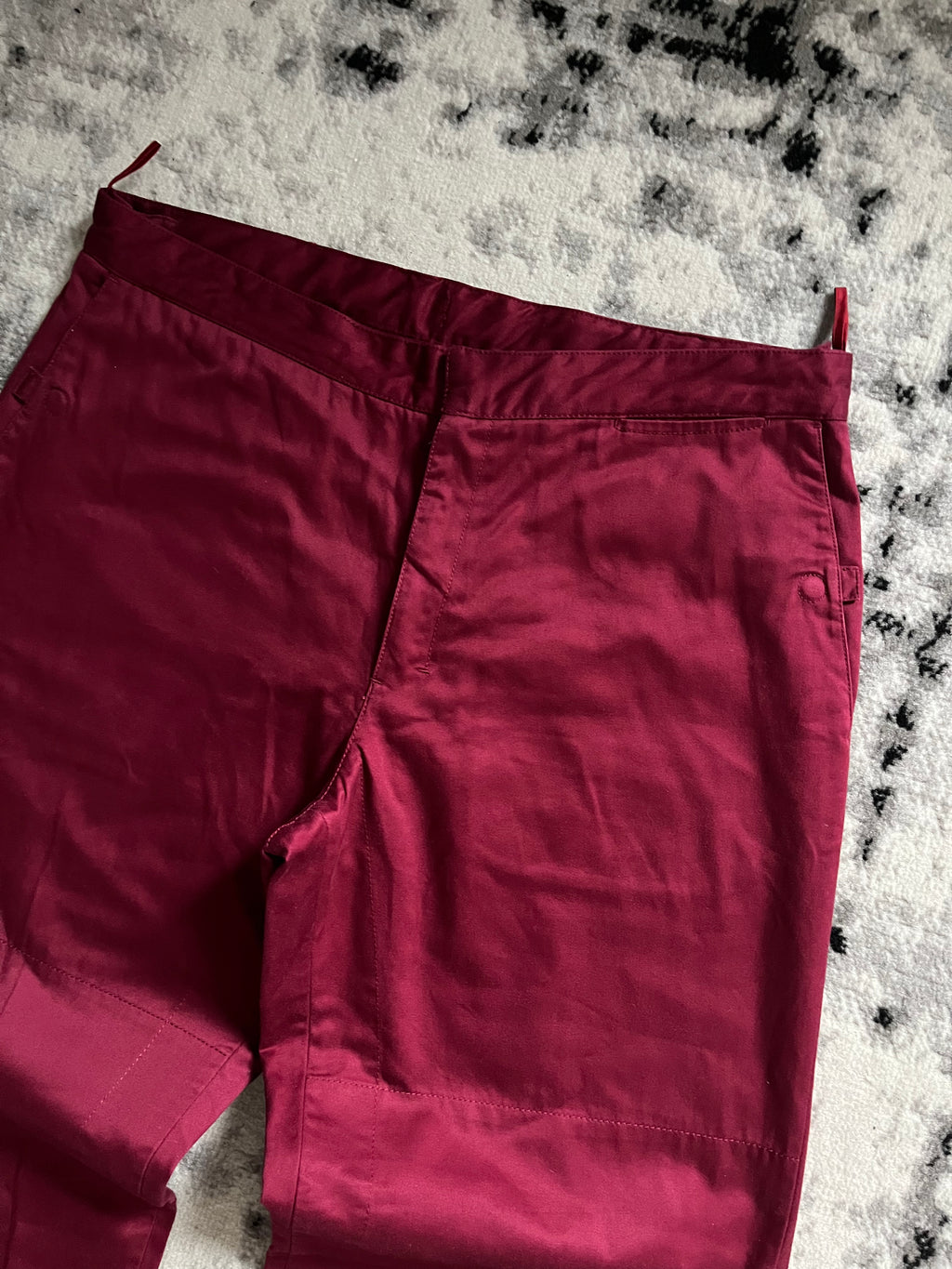 AW2003 Prada Linea Rossa Bordeaux Pants (XL)
