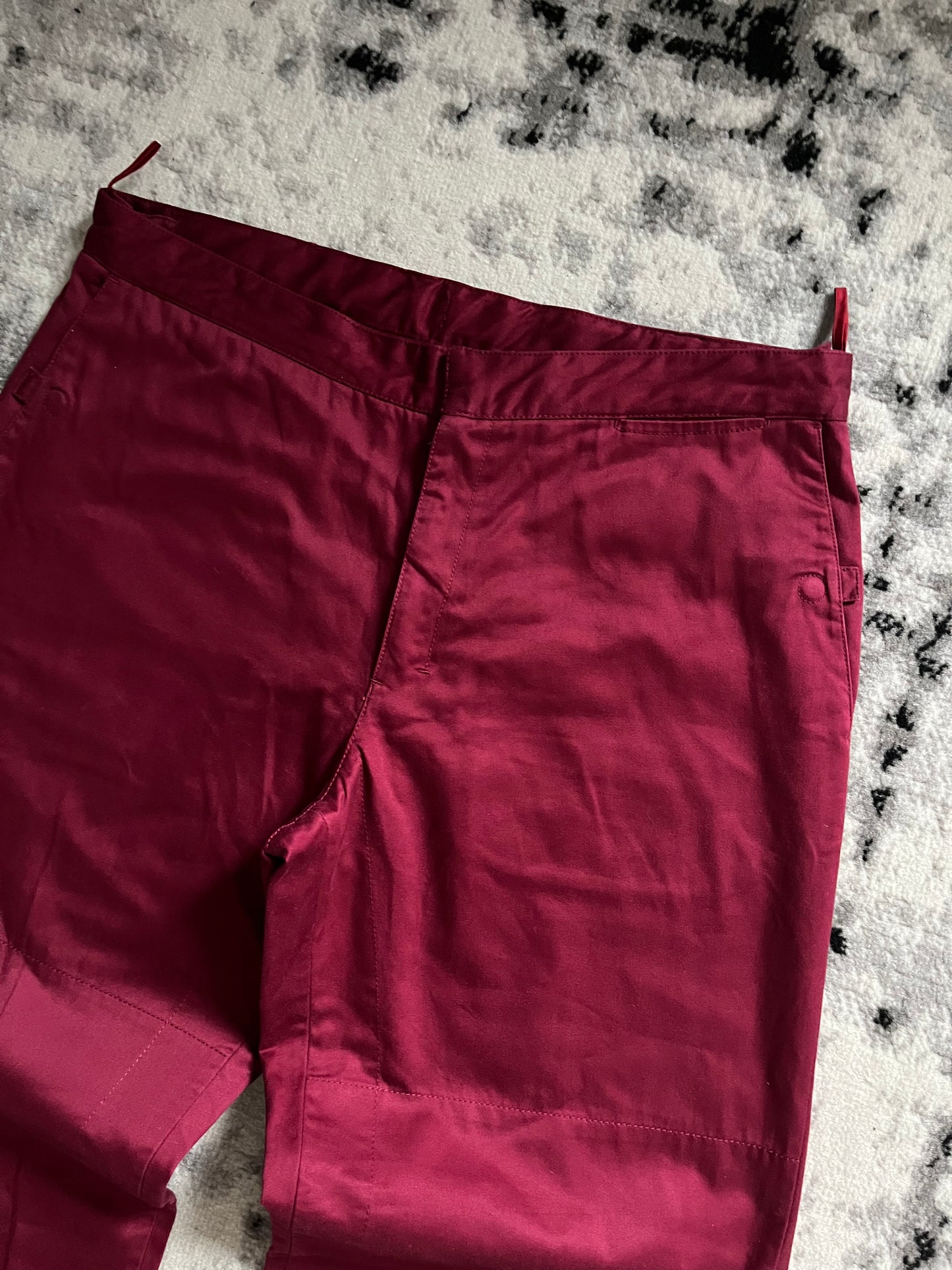 AW2003 Prada Linea Rossa Bordeaux Pants (XL)