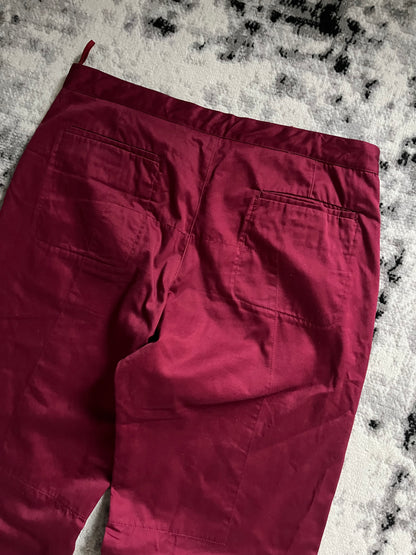 AW2003 Prada Linea Rossa Bordeaux Pants (XL)