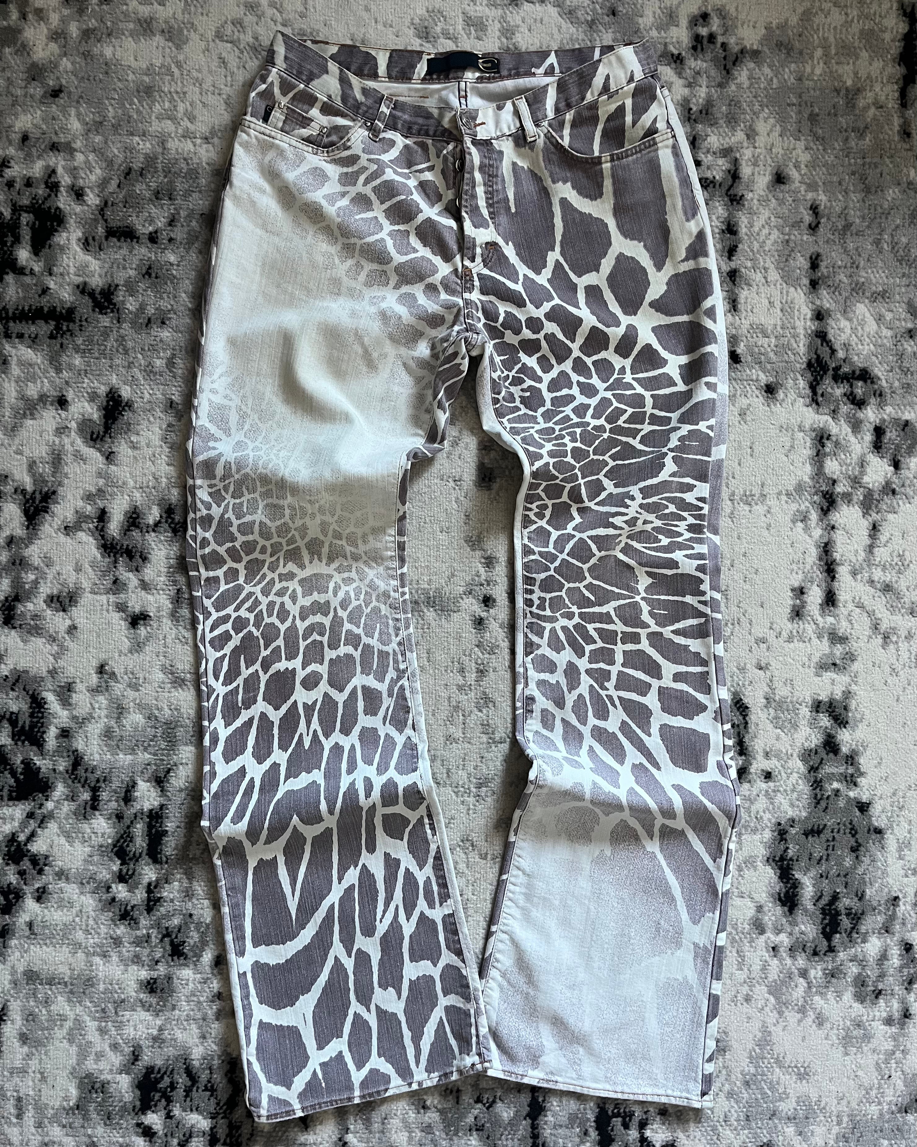 00s Cavalli サファリ デストラクチャーパンツ (M/L)