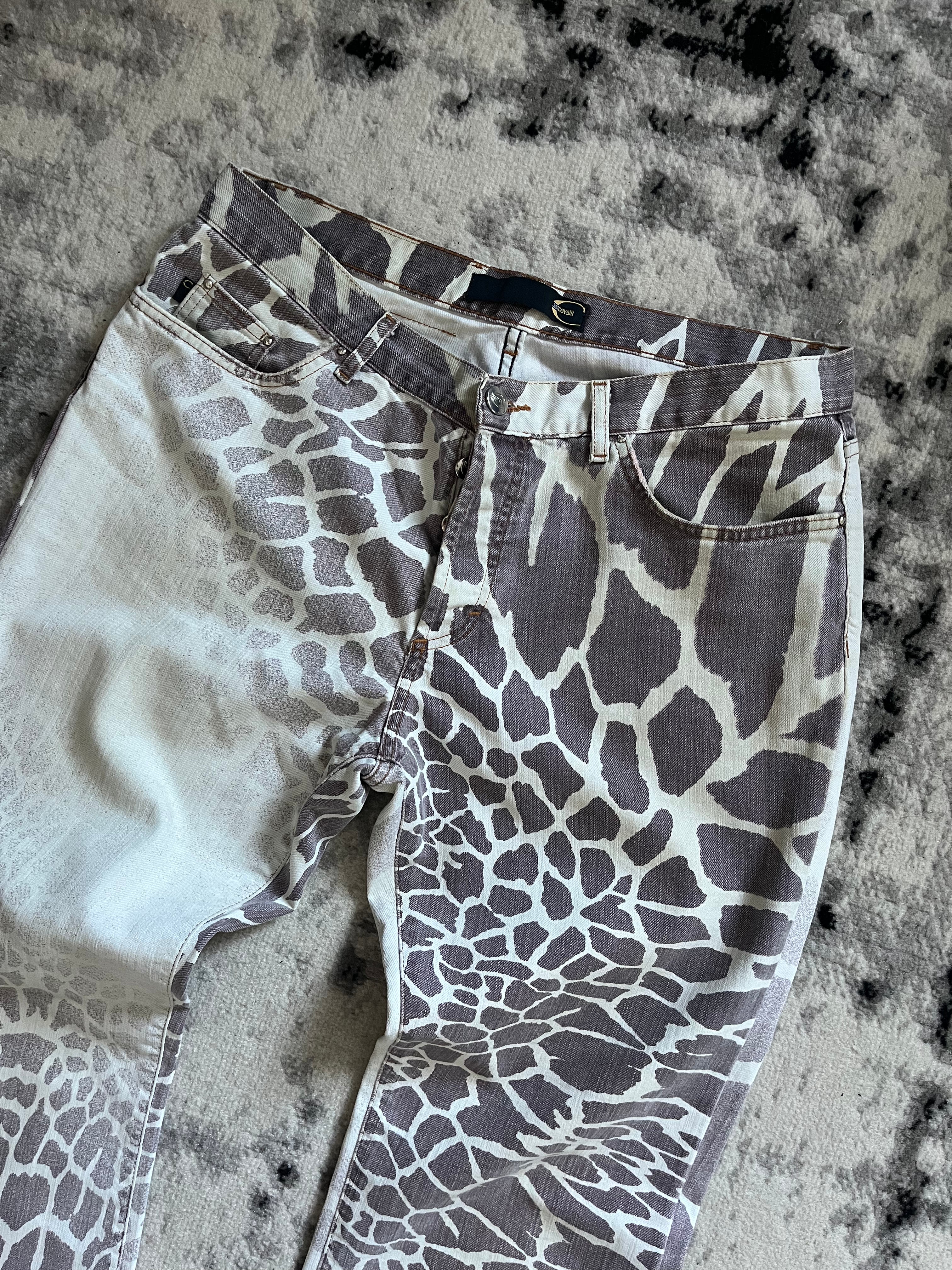 00s Cavalli サファリ デストラクチャーパンツ (M/L)