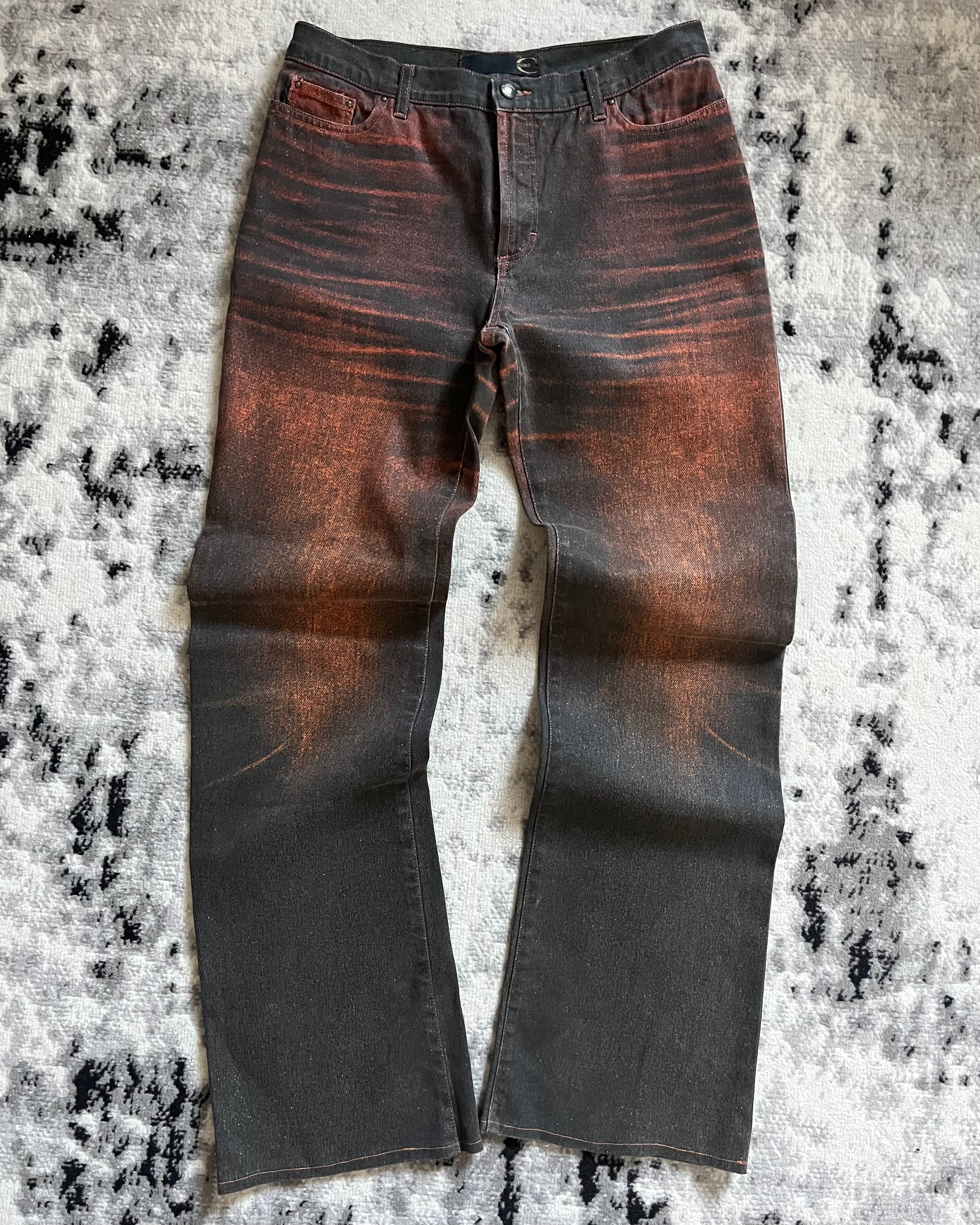 00s Cavalli フェードヒステリックデニムパンツ(M)