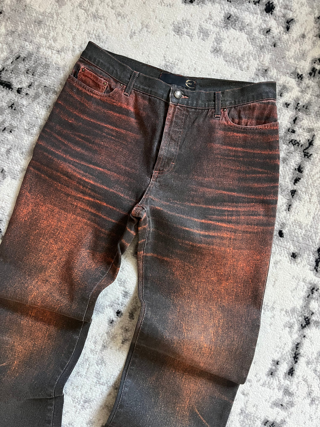 00s Cavalli フェードヒステリックデニムパンツ(M)