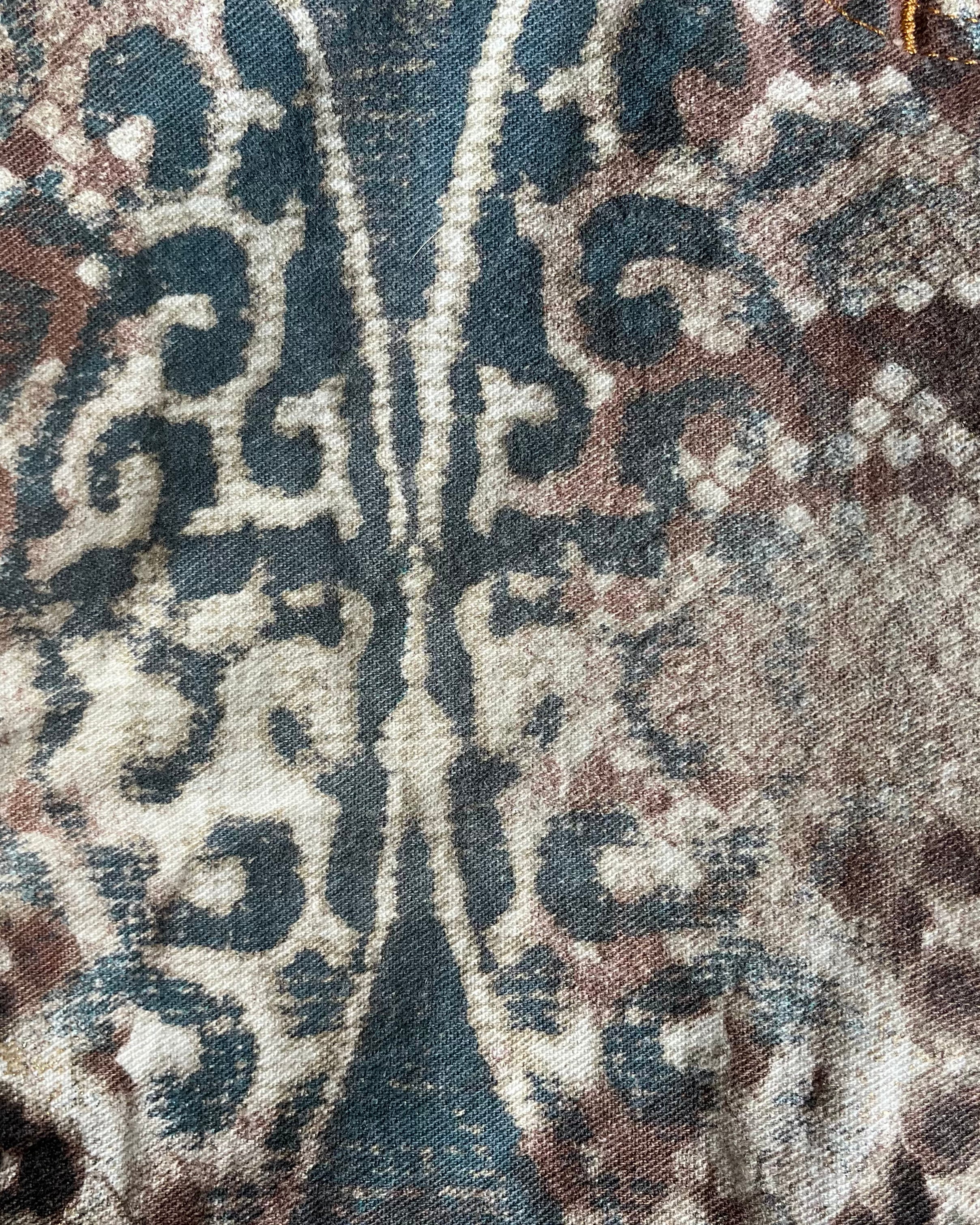 00s Just Cavalli モザイクパイソンエロードパンツ(S)