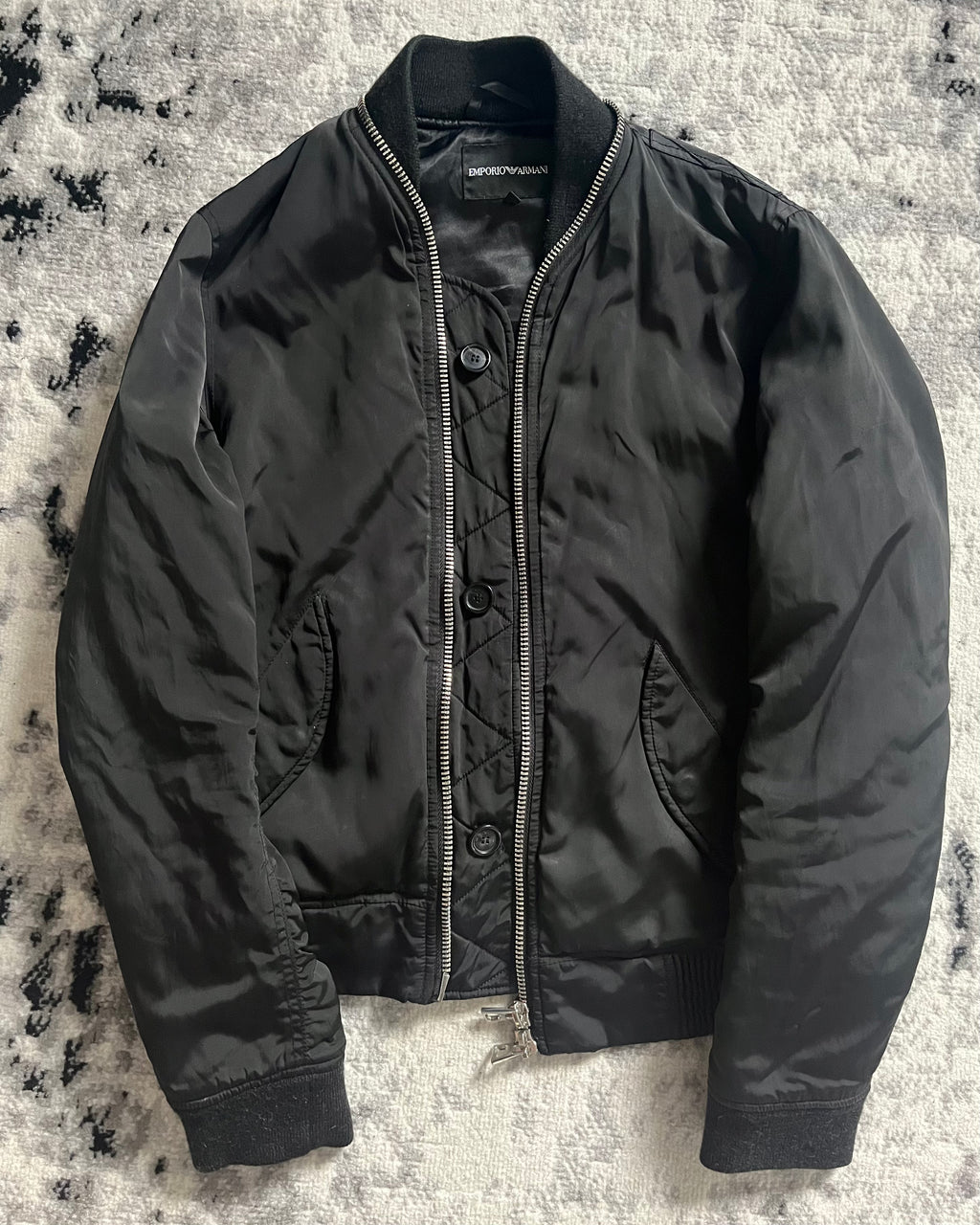 Emporio Armani Black Shadow Full Zip Bomber (M)