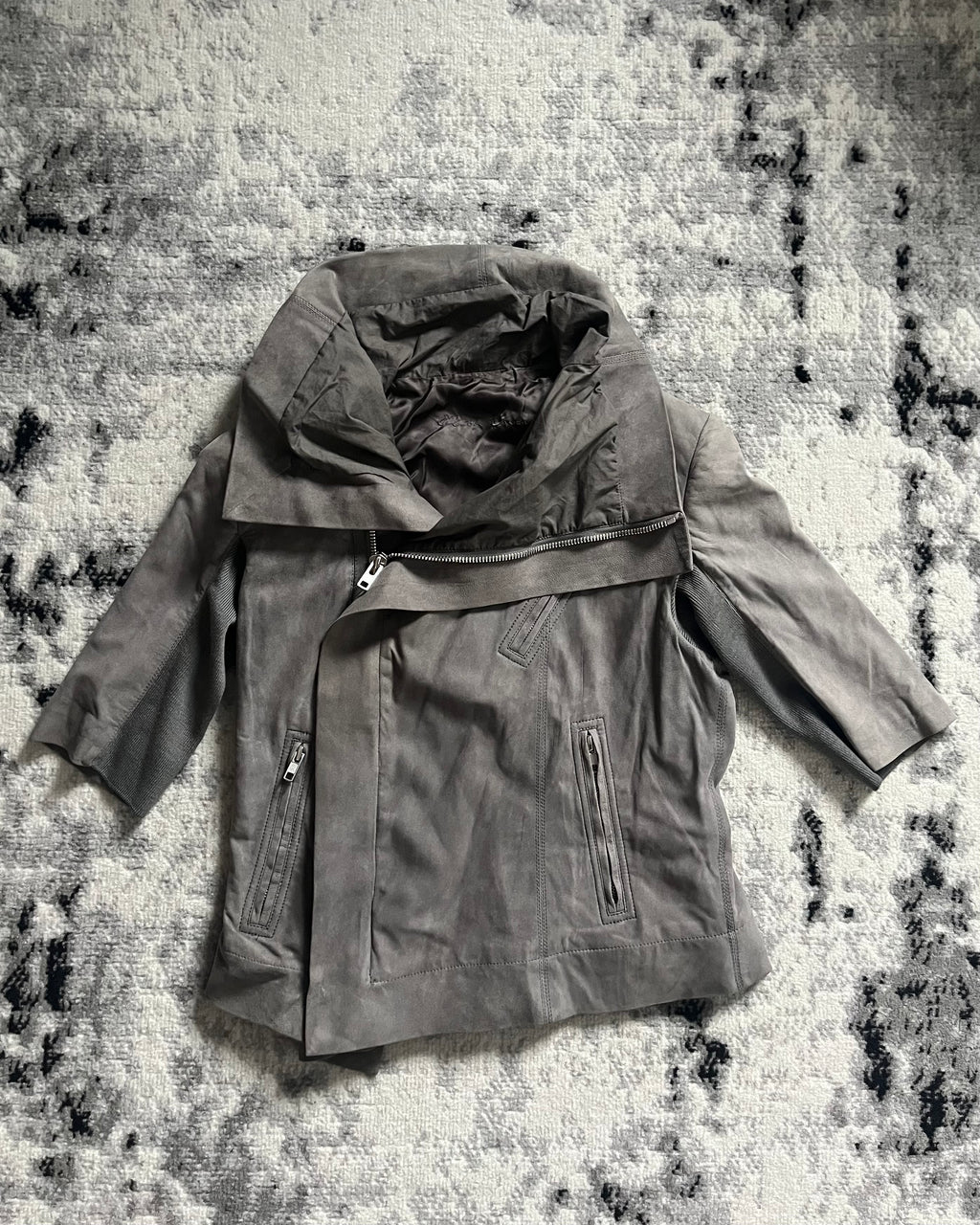 FW2015 Rick Owens Brut Structured Short Sleeves Jacket (XS)