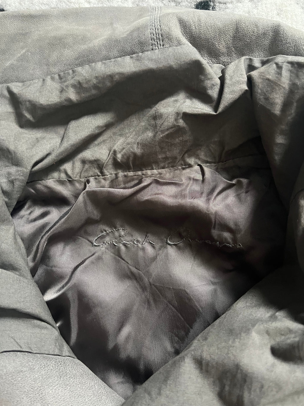 FW2015 Rick Owens Brut Structured Short Sleeves Jacket (XS)