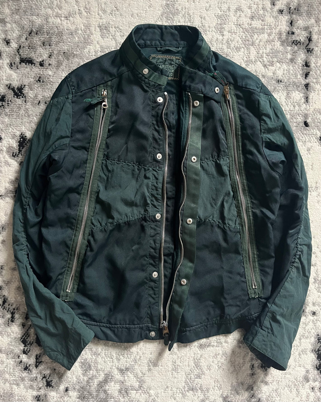 Marithe + François Girbaud Ultimate Zippers Deep Green Jacket