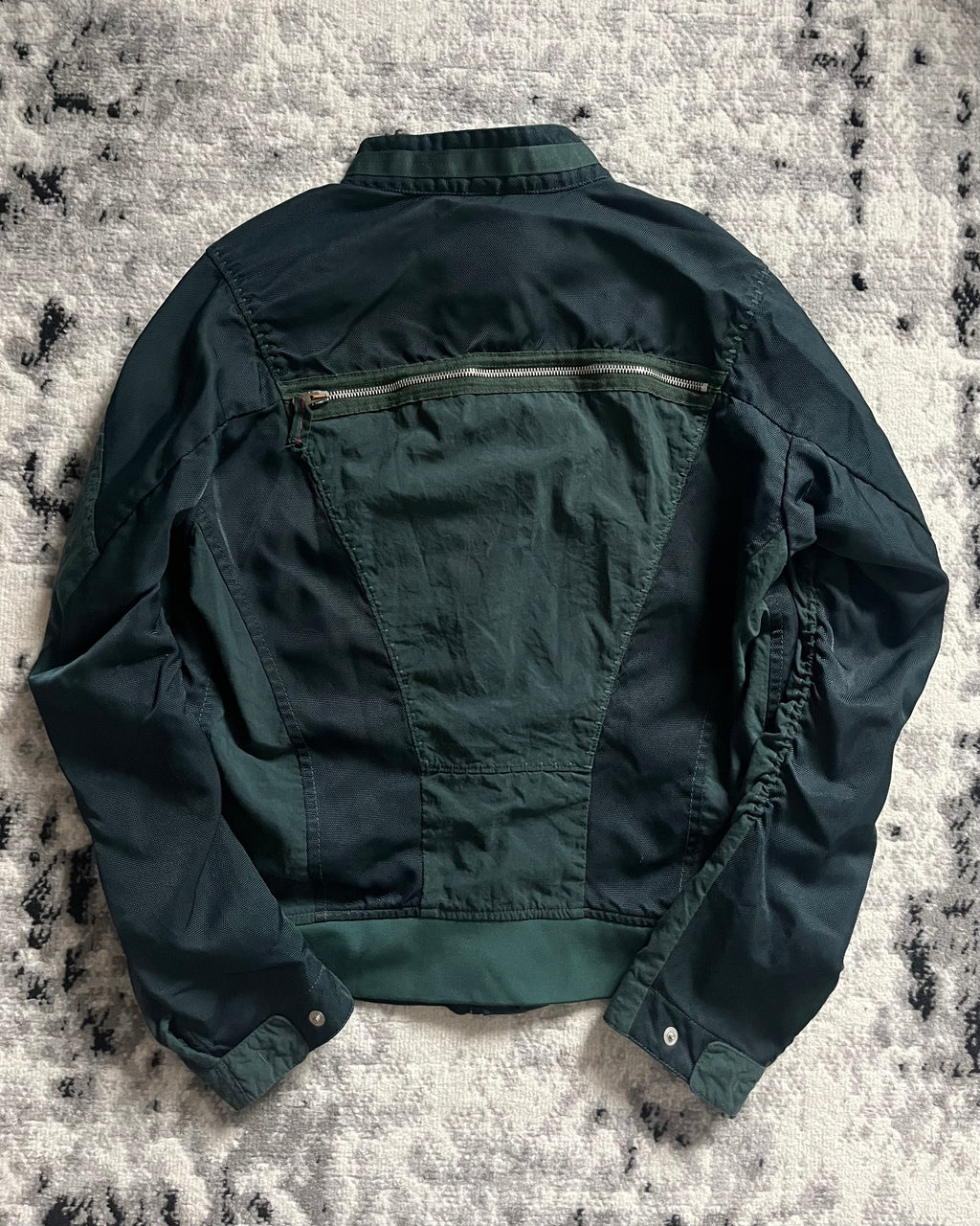 Marithe + François Girbaud Ultimate Zippers Deep Green Jacket