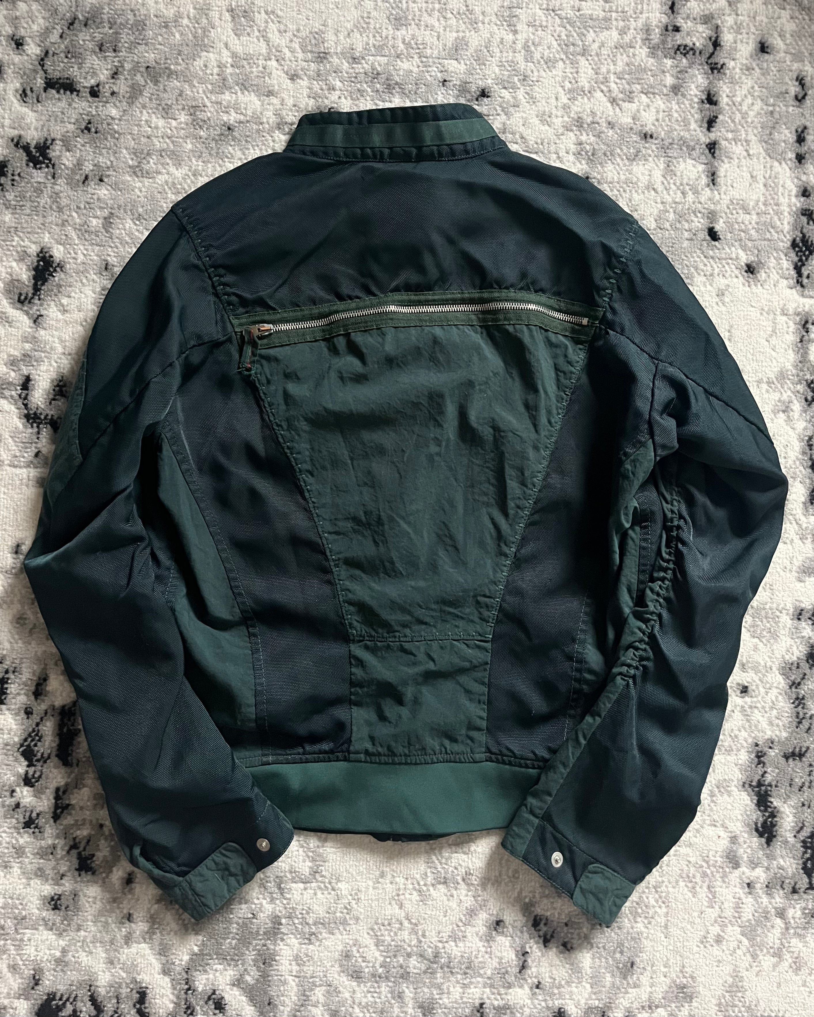 Marithe + François Girbaud Ultimate Zippers Deep Green Jacket