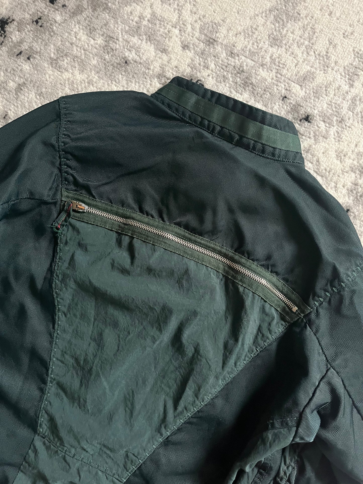 Marithe + François Girbaud Ultimate Zippers Deep Green Jacket (M/L)