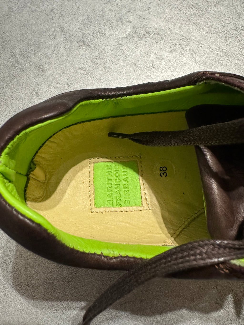 Marithé + François Girbaud Moto Leather Low Sneakers (37)