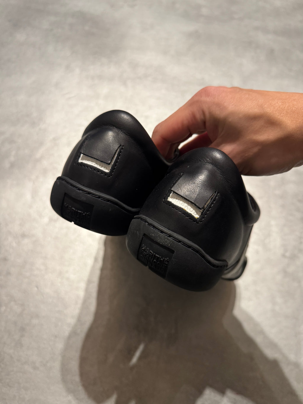 Marithé + François Girbaud Oreo Moto Leather Sneakers (41)