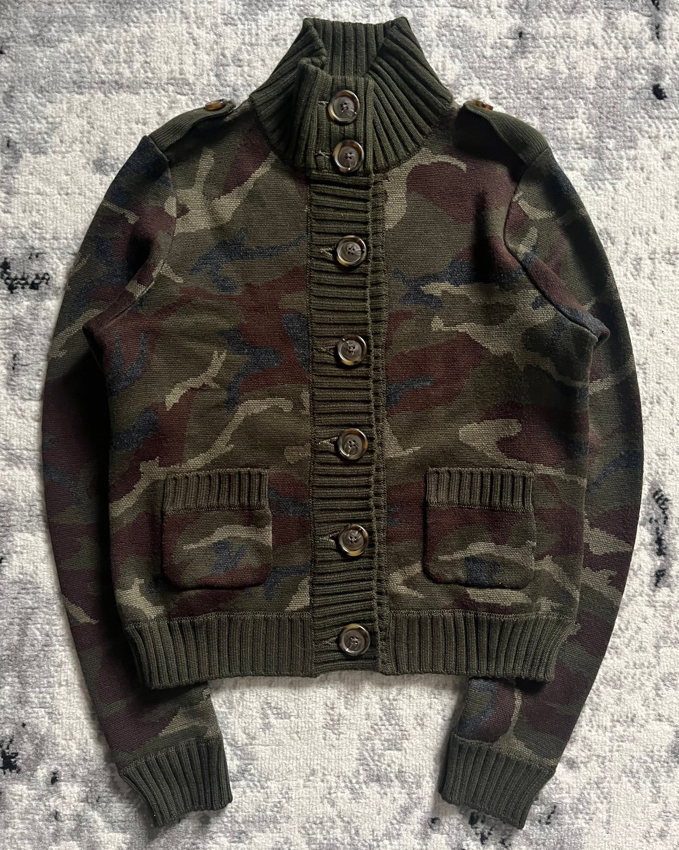 Moschino Olive Pure Military Cardigan (XS)