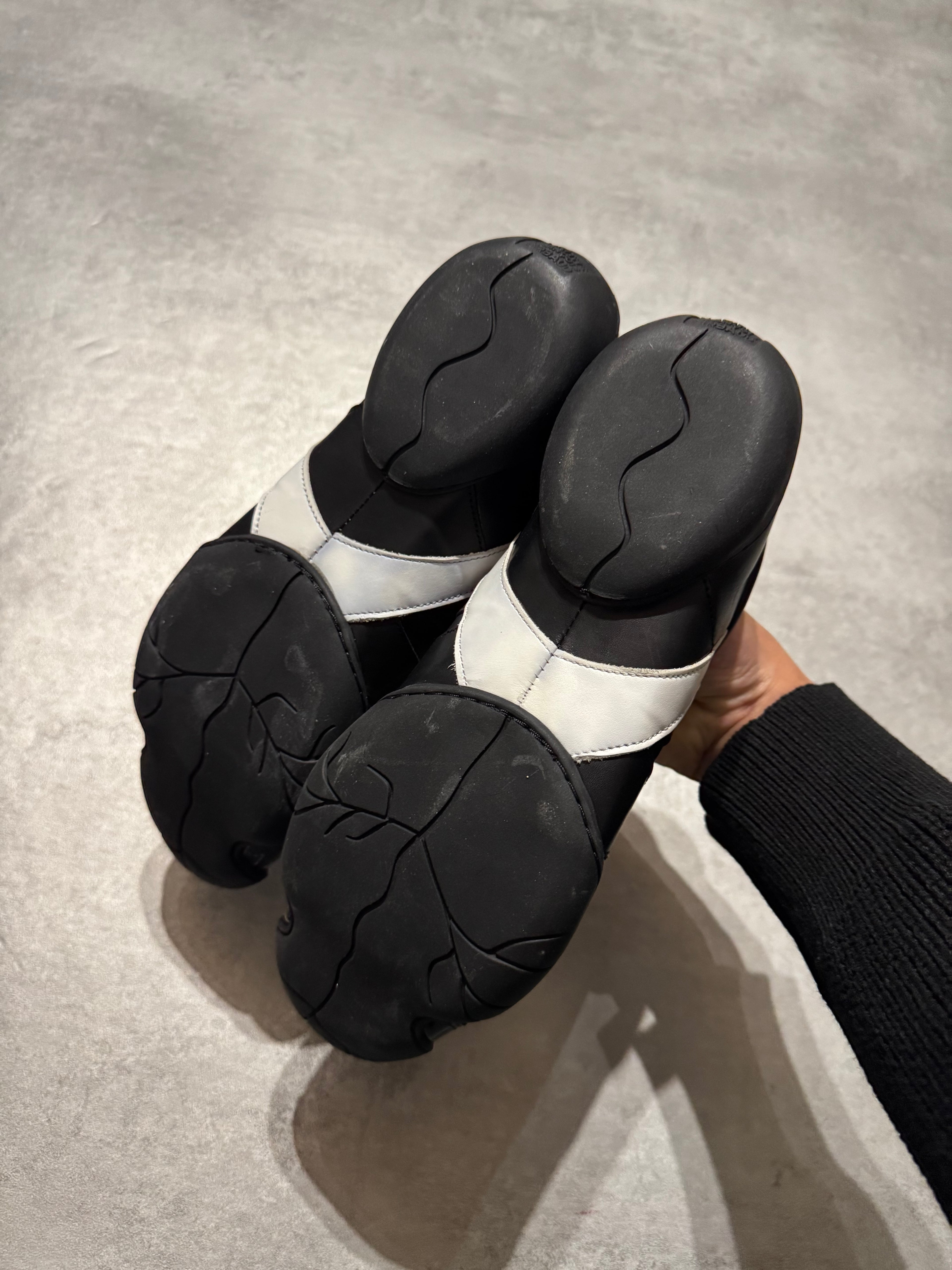 Marithé + François Girbaud Oreo Moto Leather Sneakers (41)