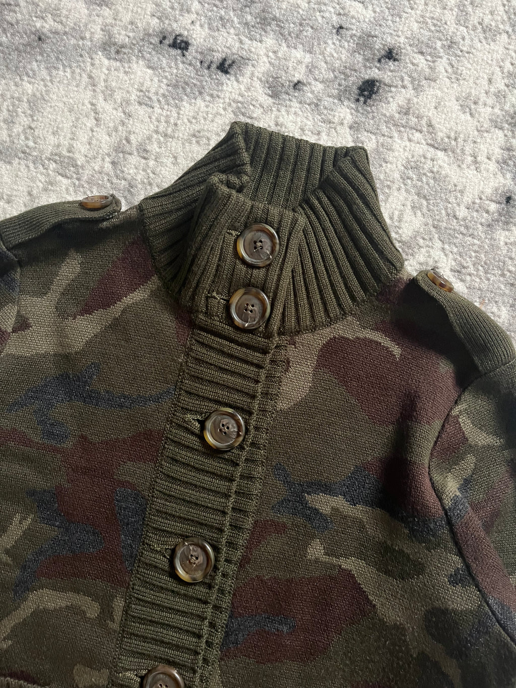 Moschino Olive Pure Military Cardigan (XS)